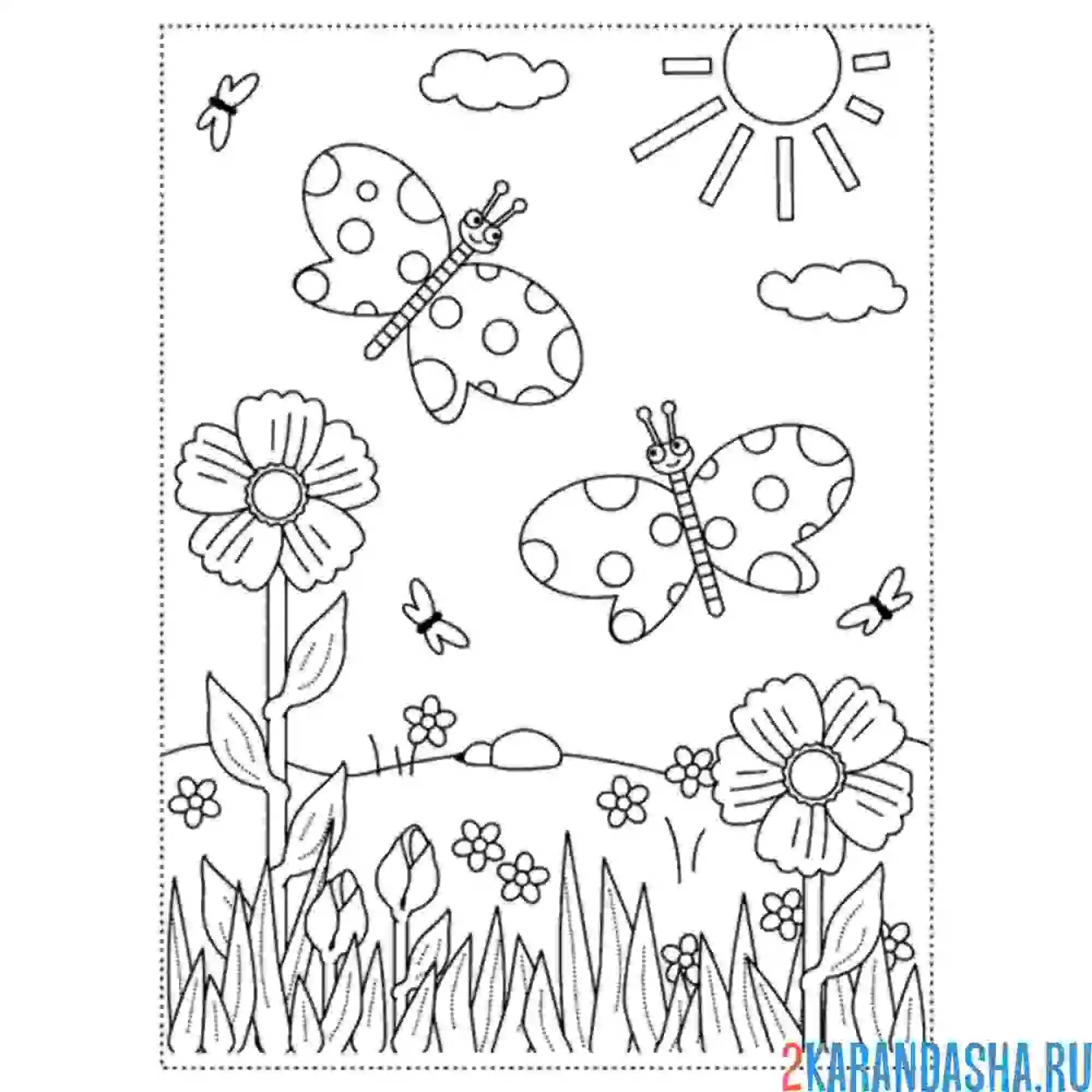 Раскраска картинка для детского сада