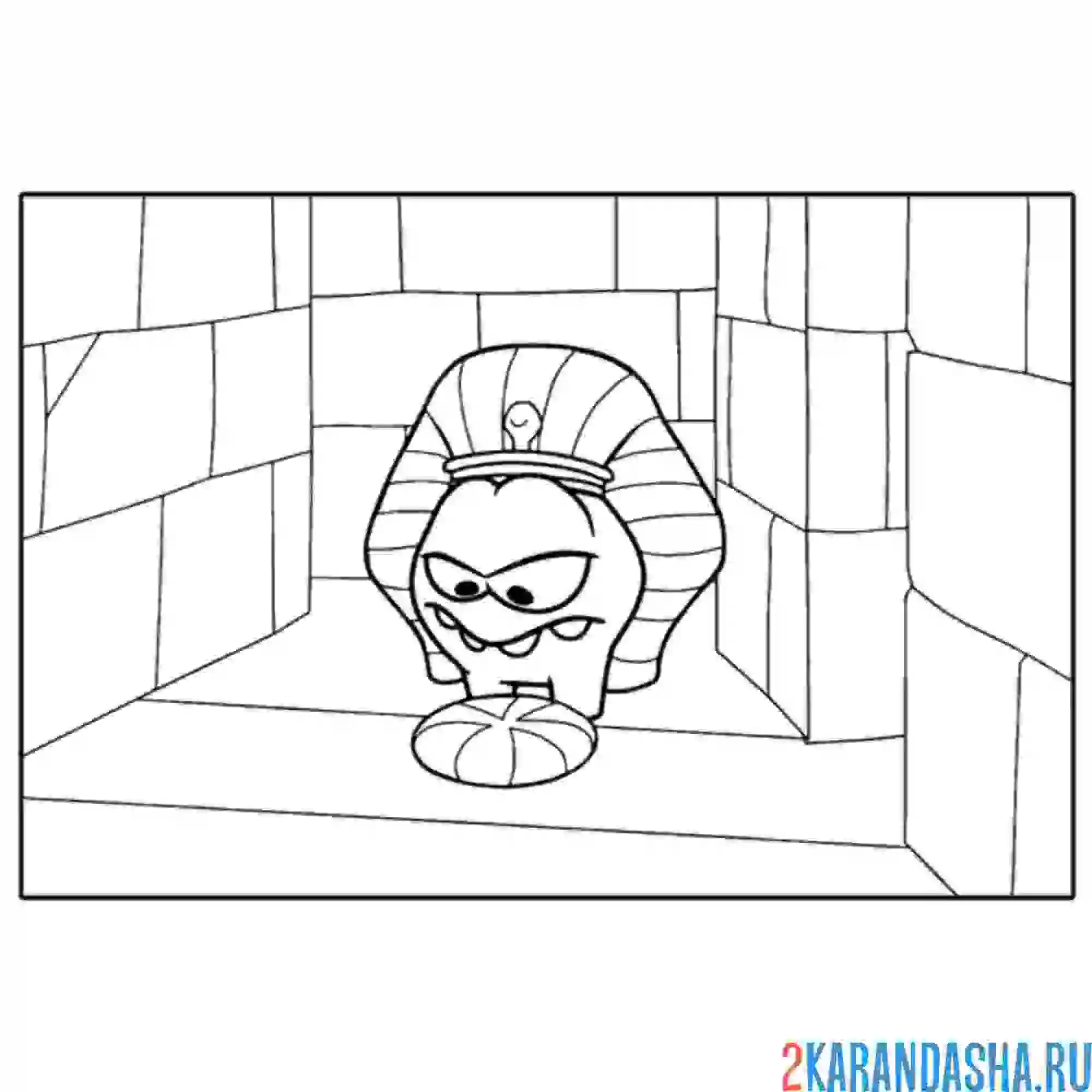 Раскраска ам-няма фараон