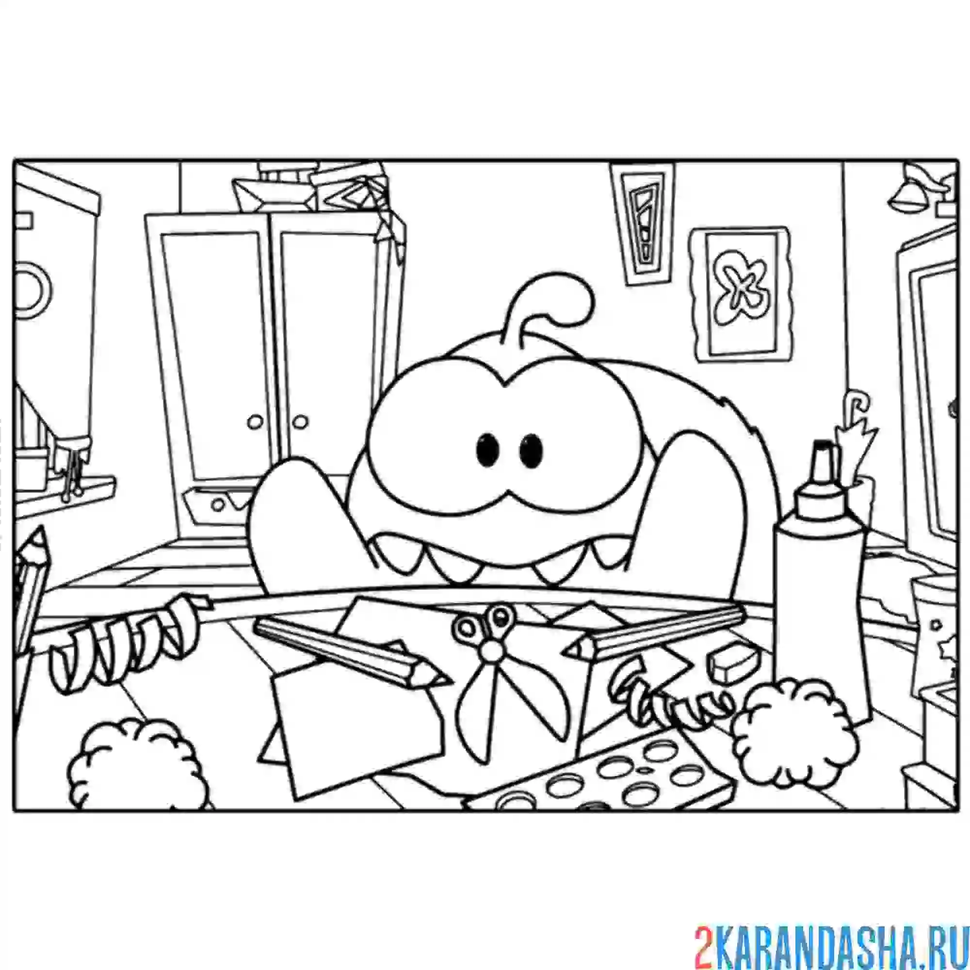 Раскраска ам-няма рукодельник