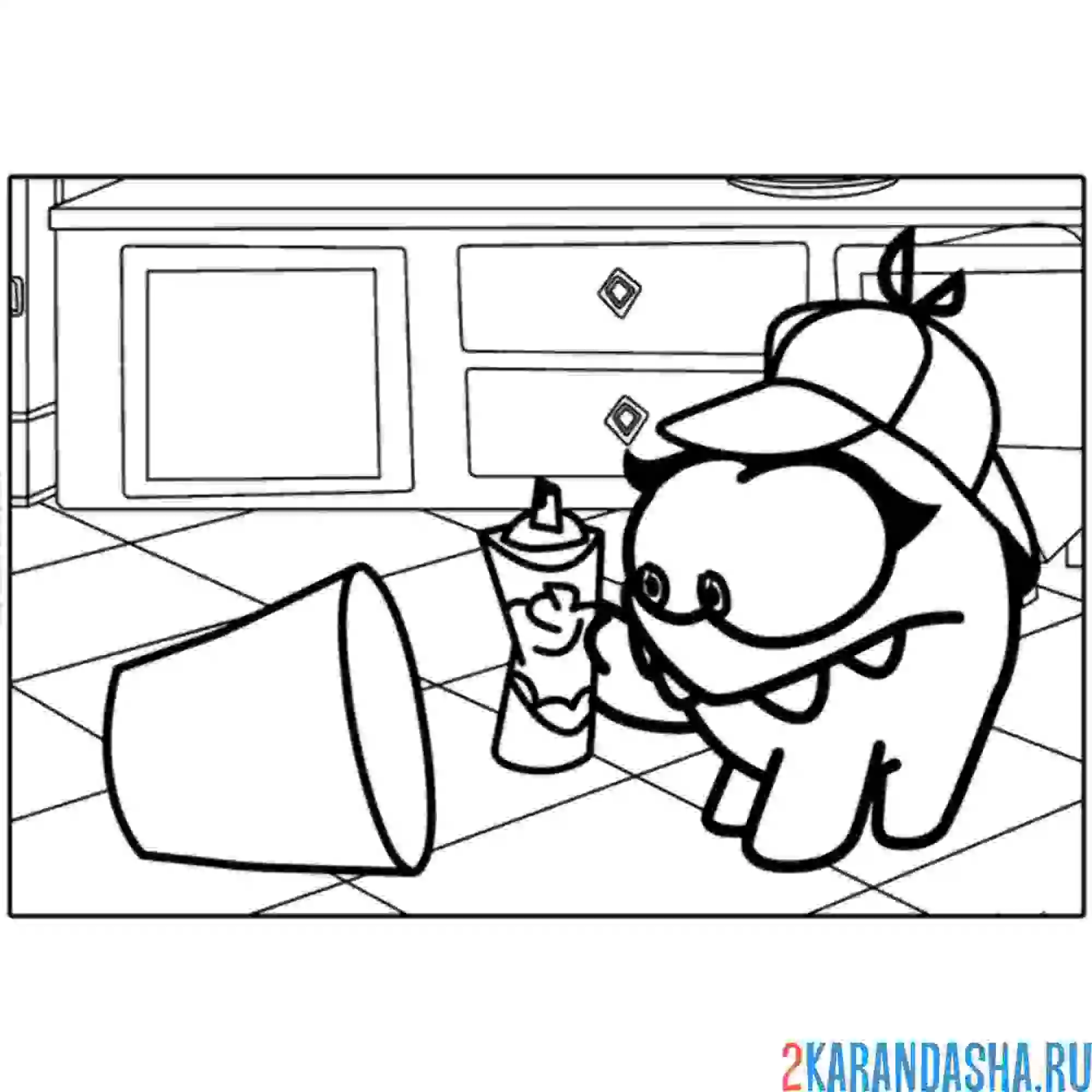 Раскраска ам-няма шерлок