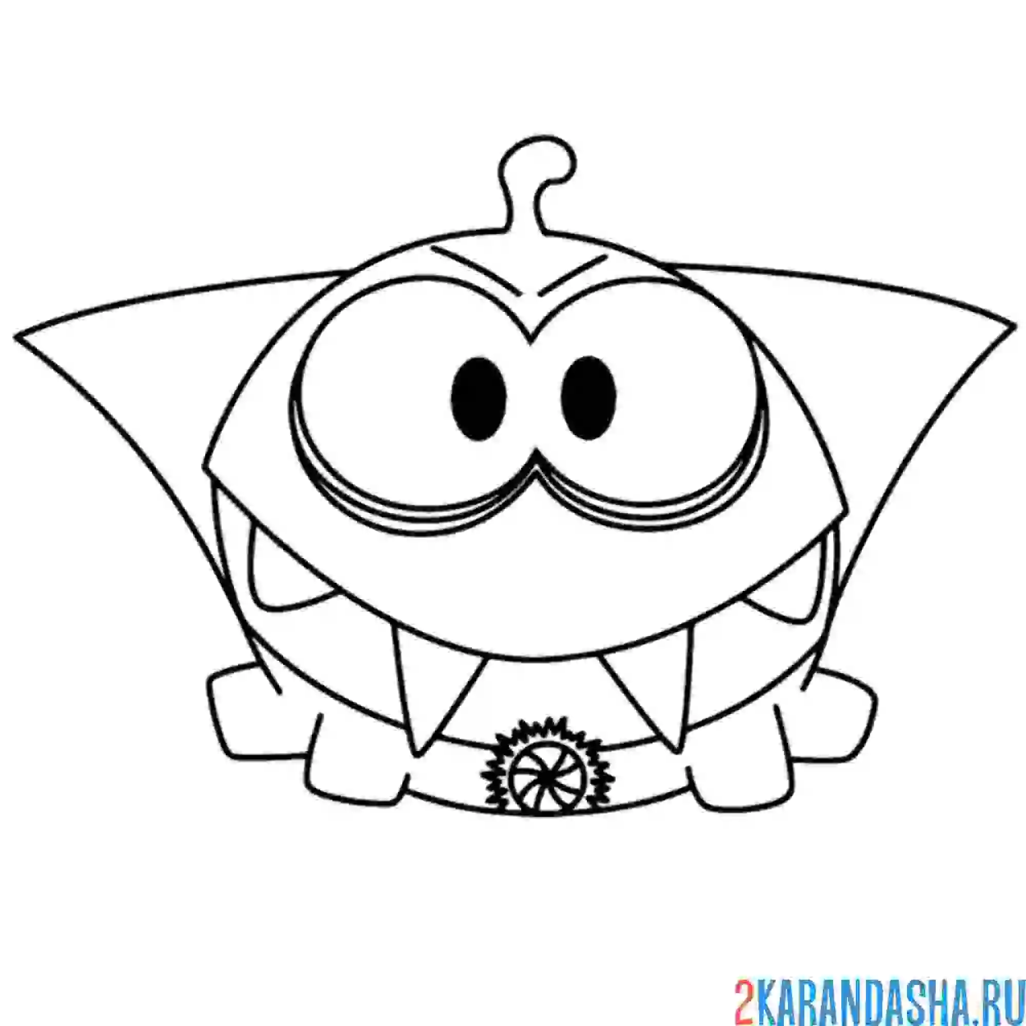 Раскраска ам-няма хэллоуин