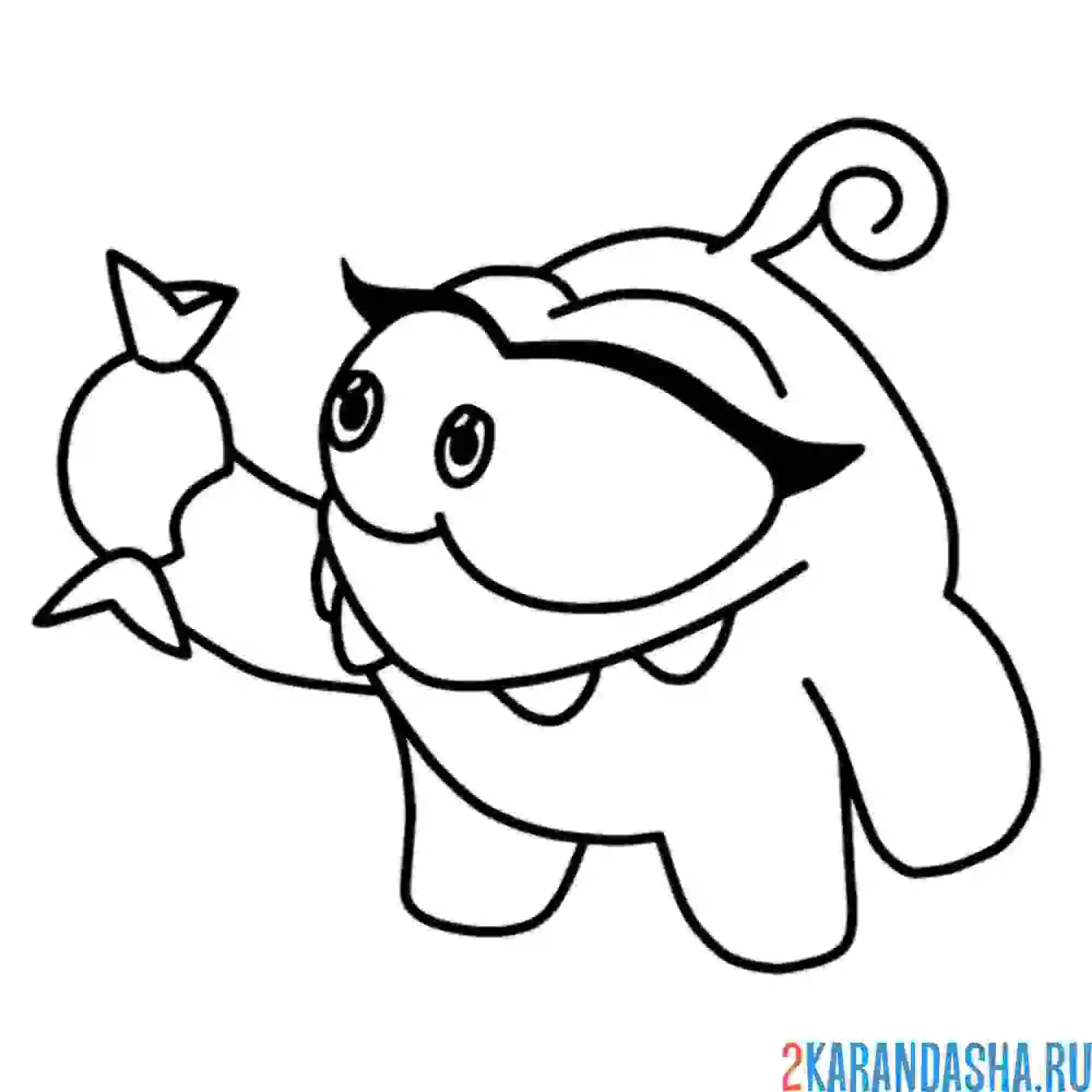 Раскраска ам-няша