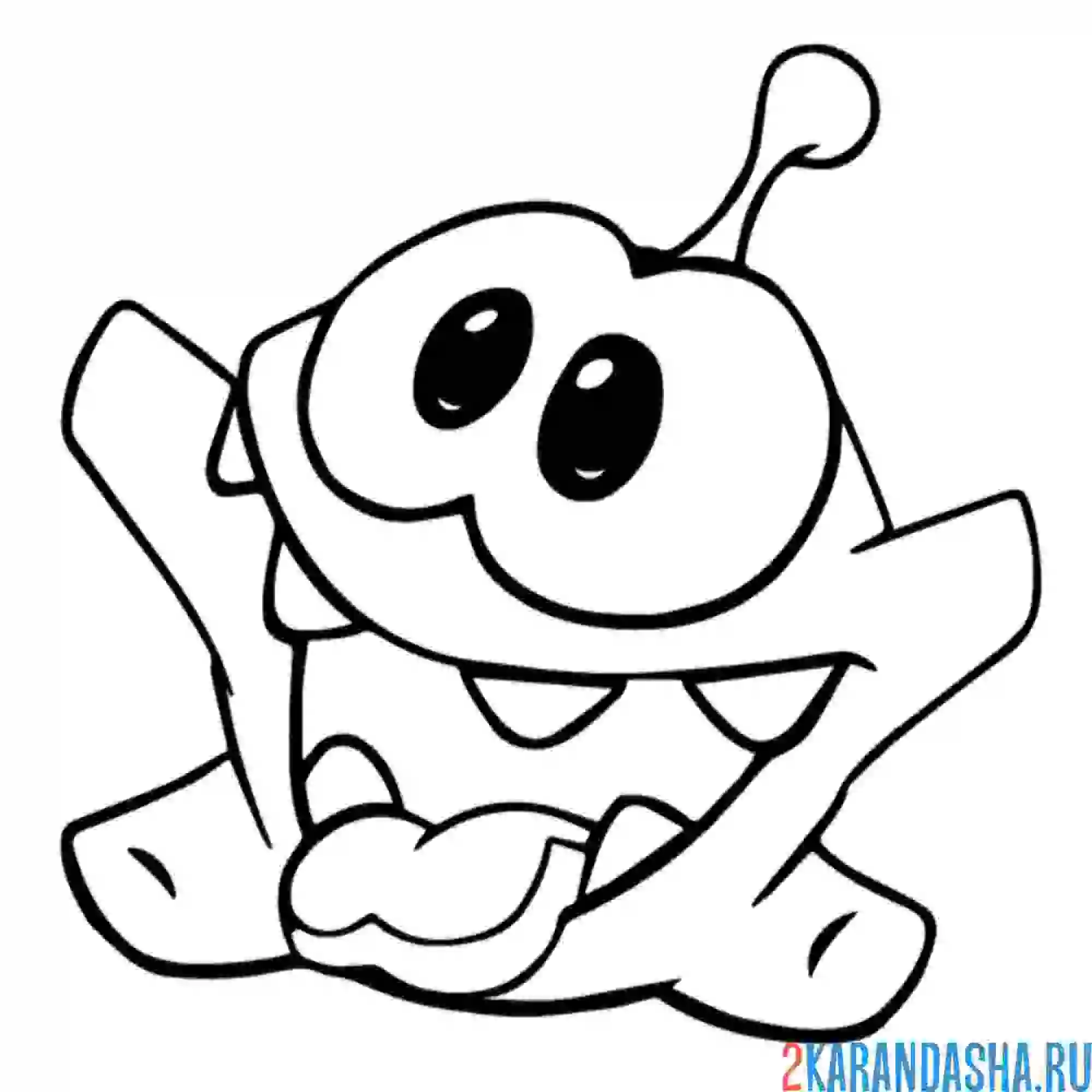 Раскраска ам-няма радуется