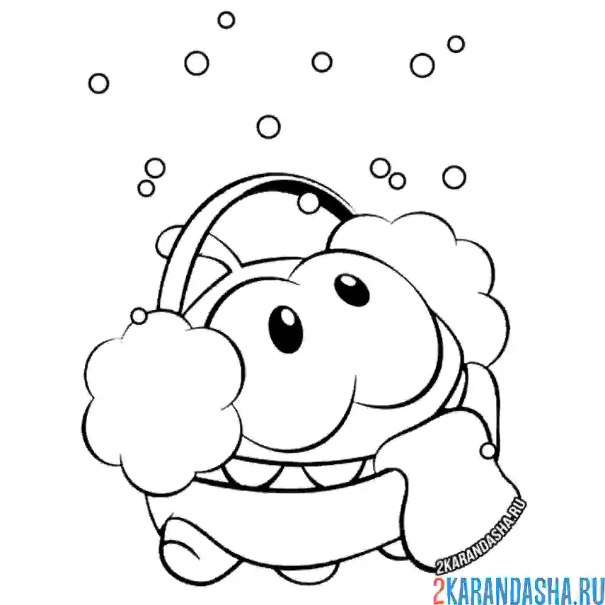 Раскраска ам-няма зимой