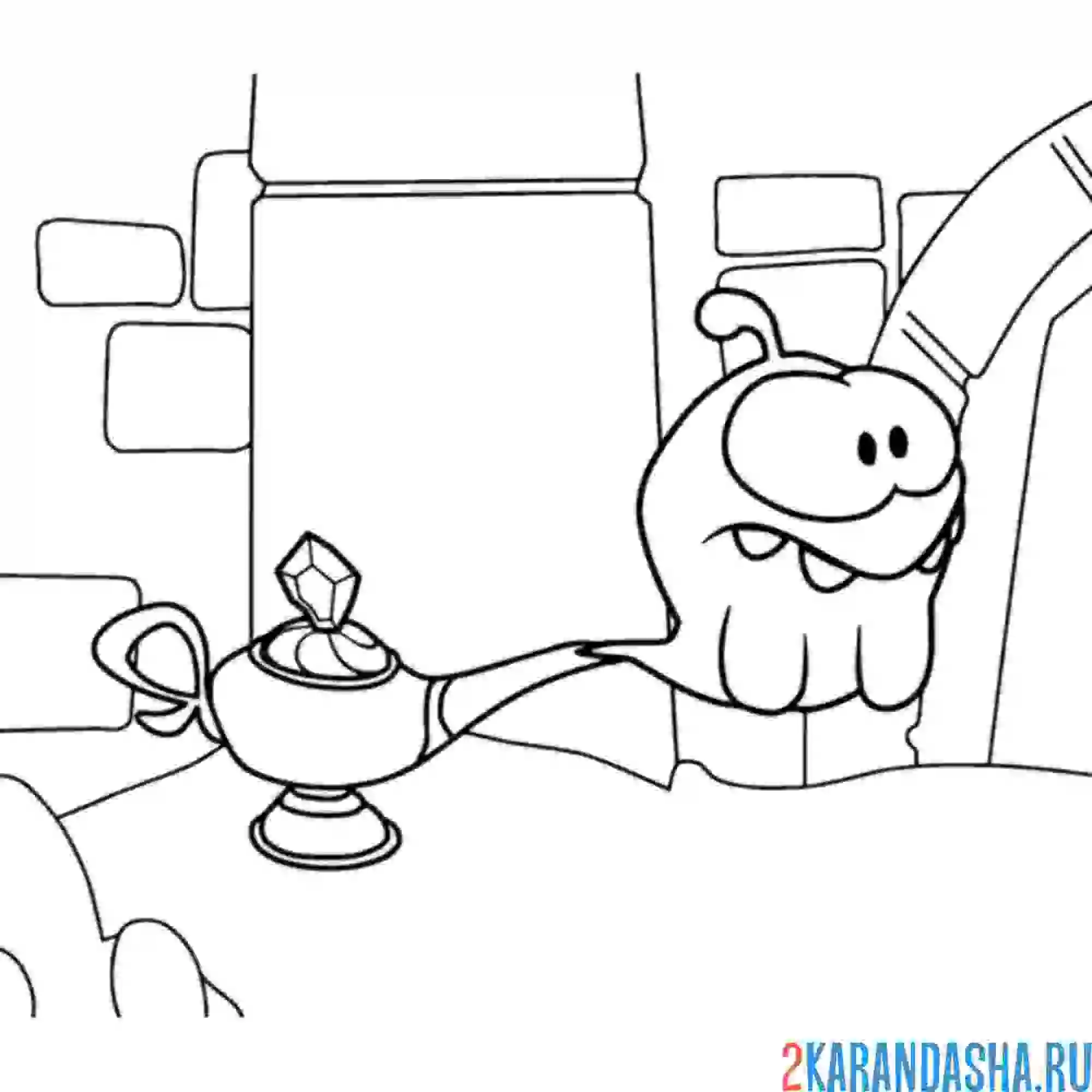 Раскраска ам-няма джин