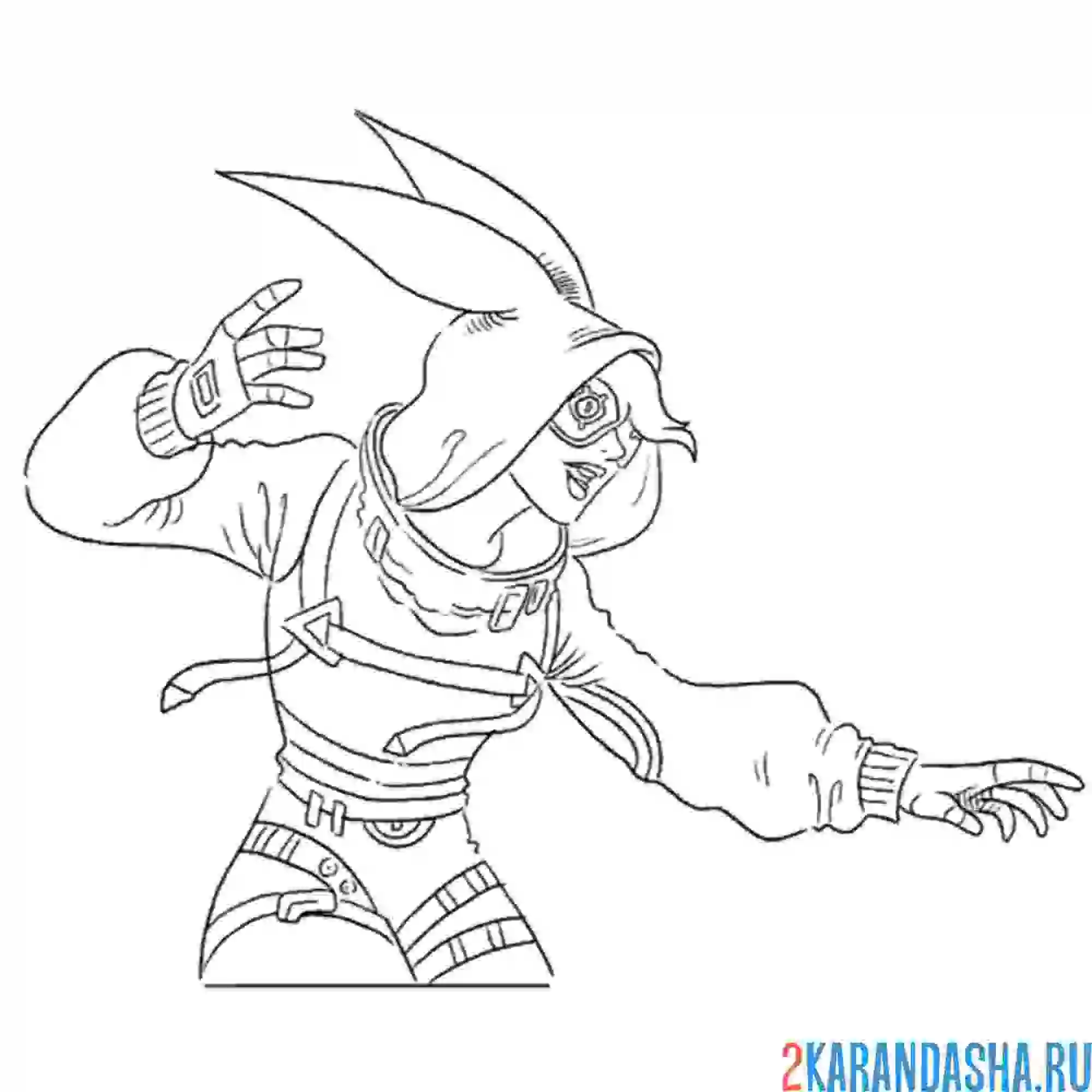 Раскраска фортнайт персонаж 2023