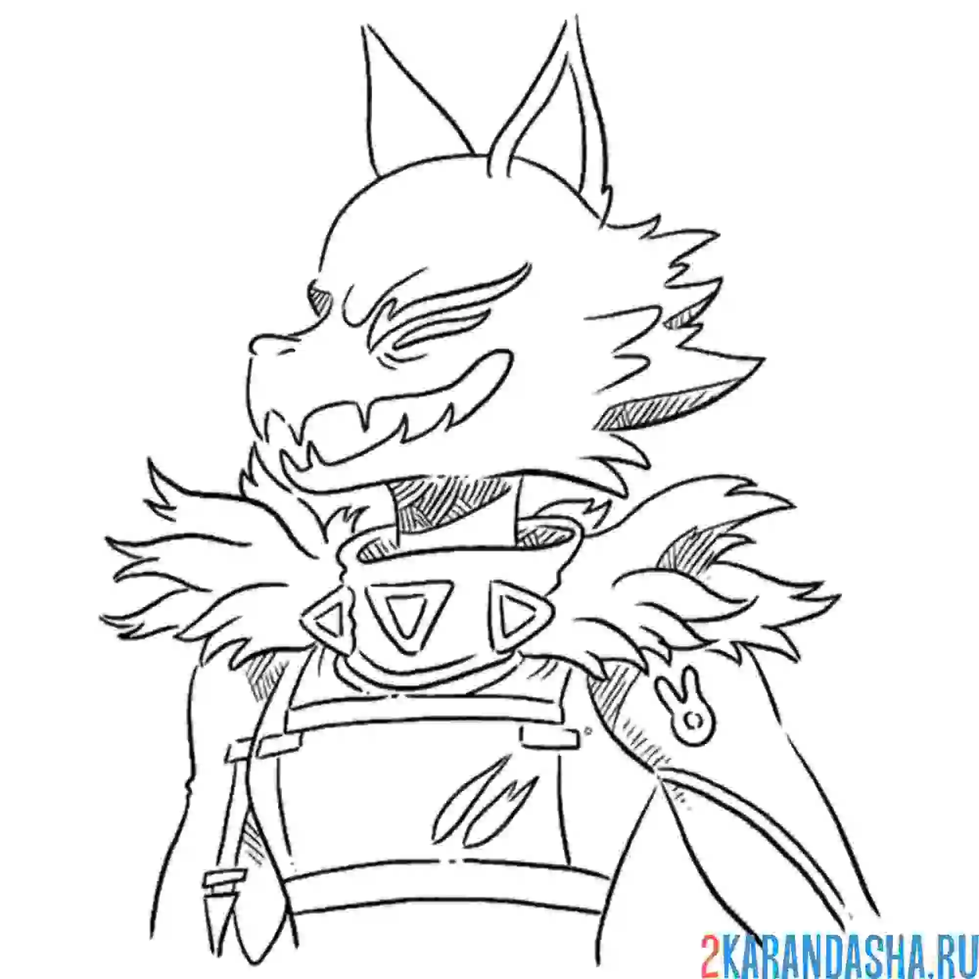 Раскраска персонаж фортнайт новый