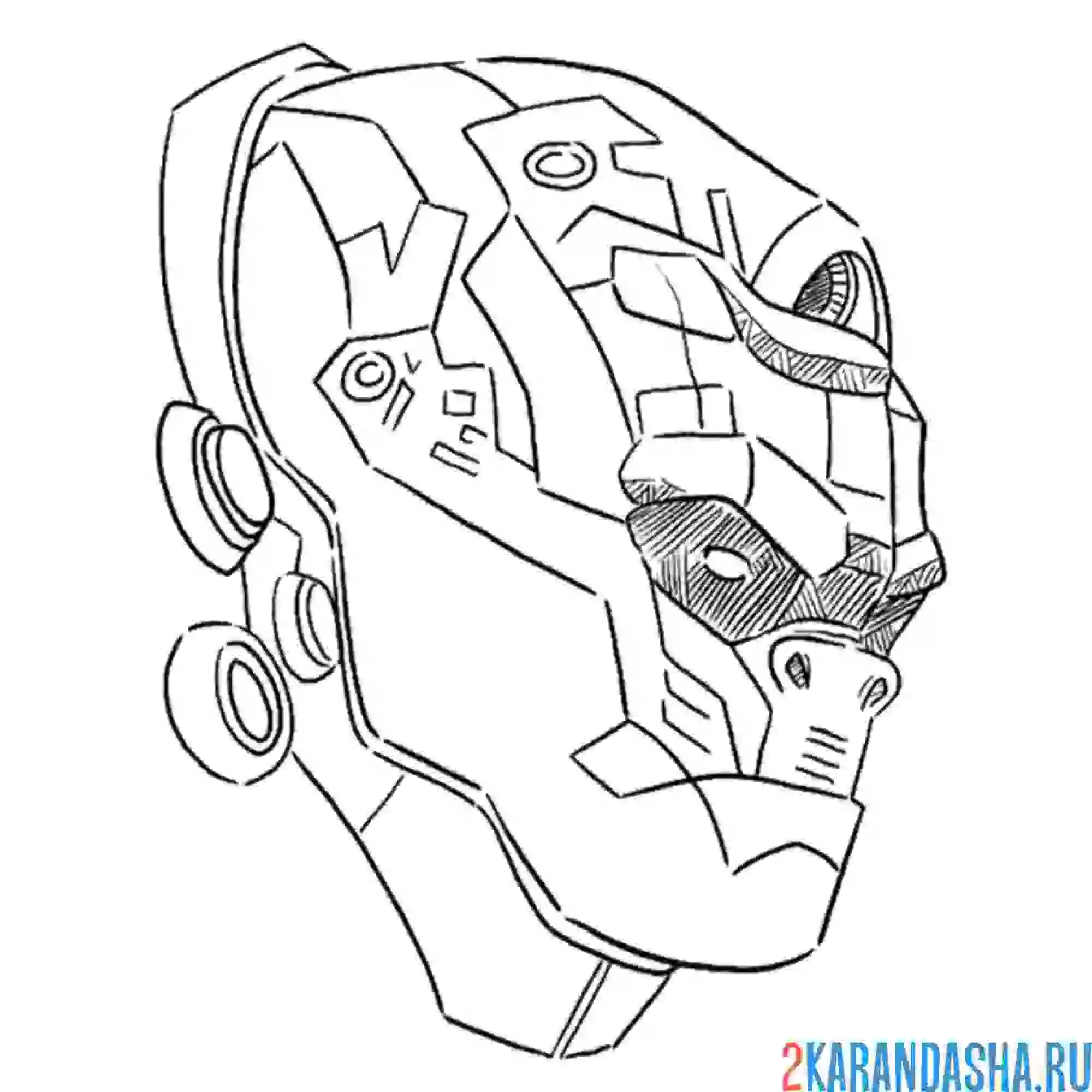 Раскраска optimus primal фортнайт