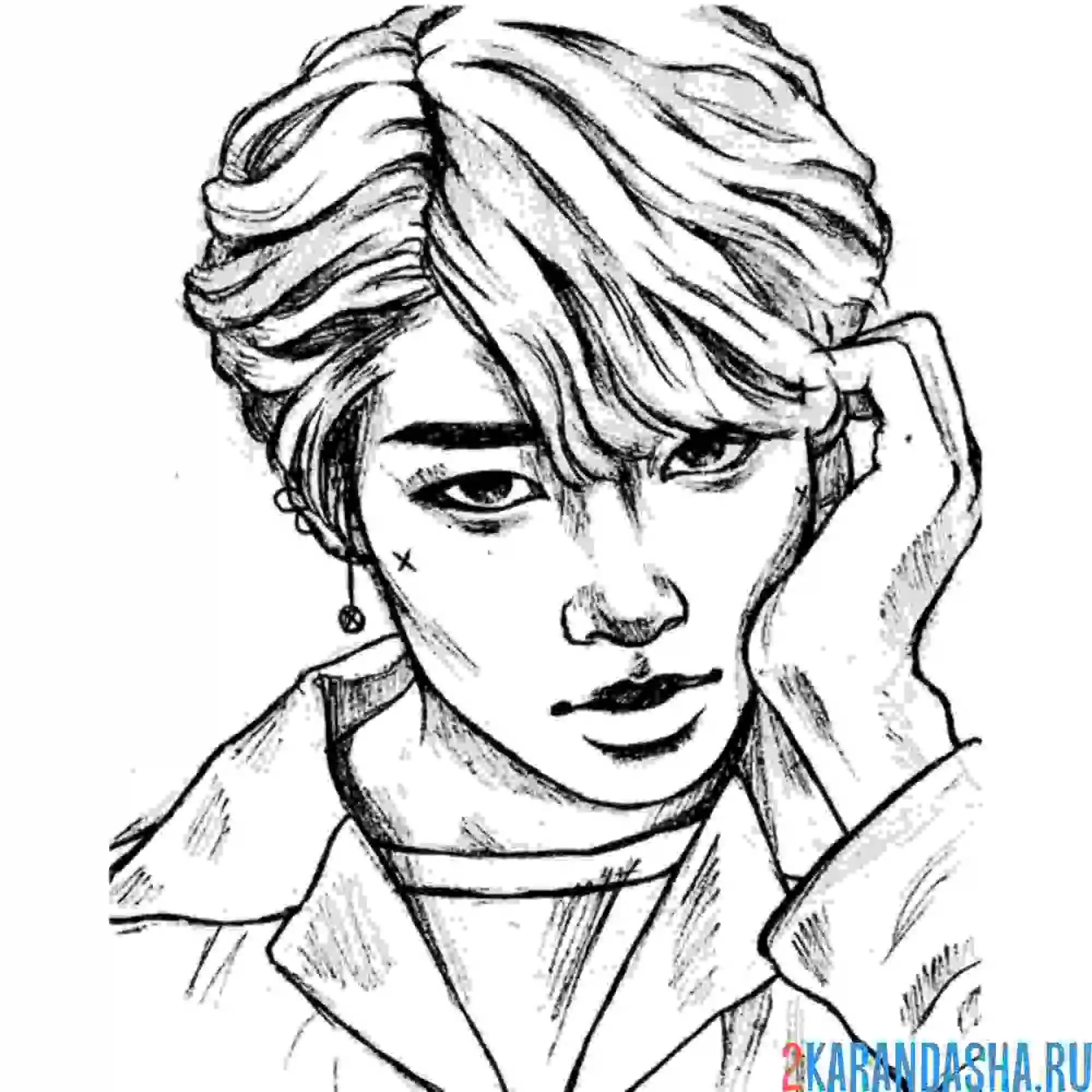 Раскраска стрей кидс член группы