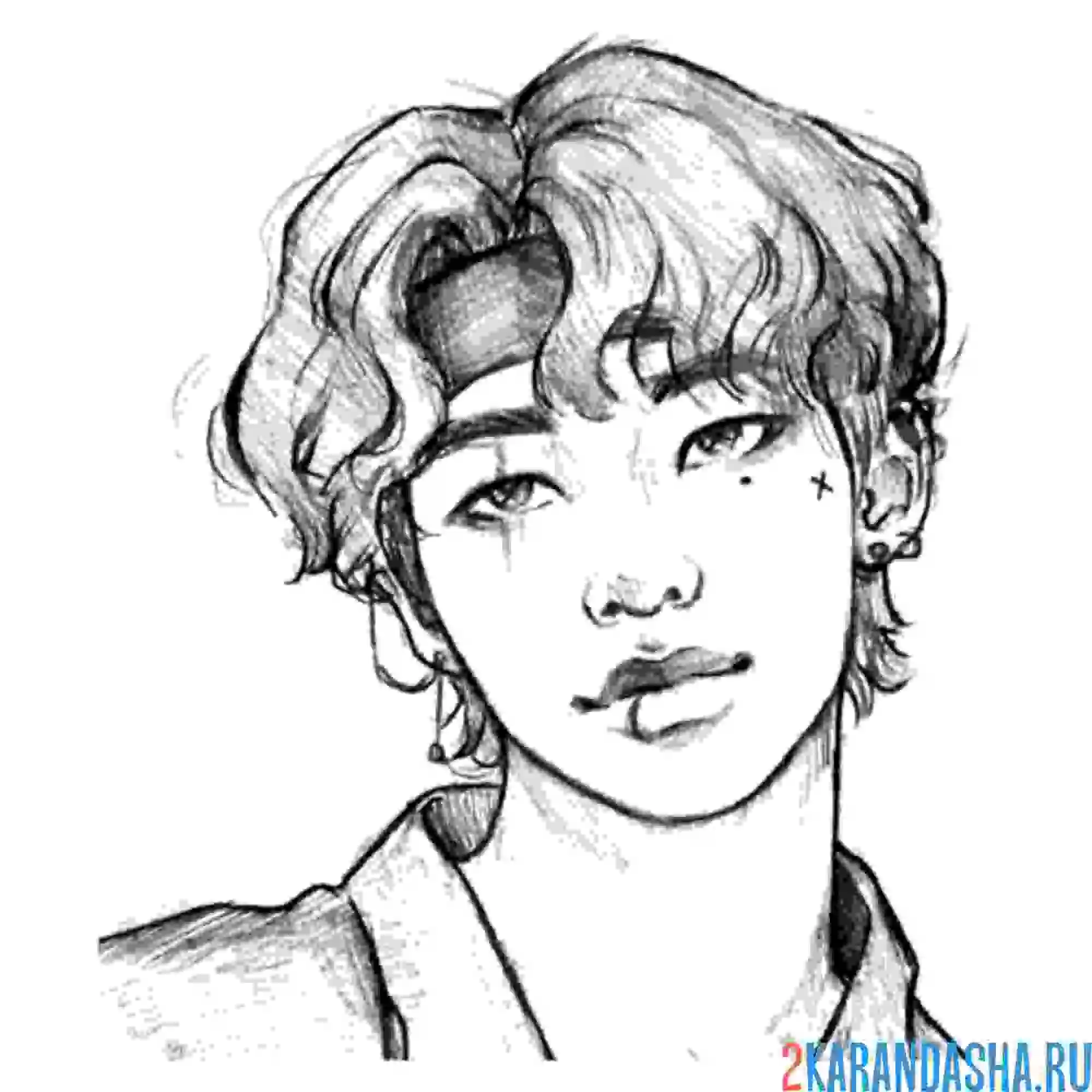 Раскраска стрей кидс красавчик