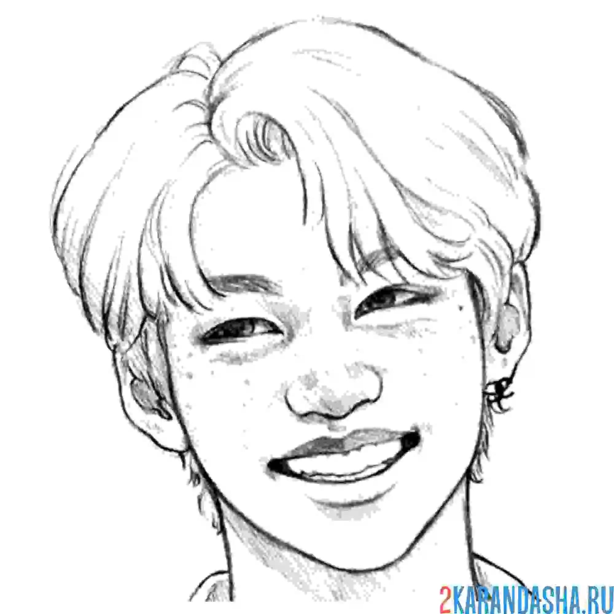 Раскраска стрей кидс улыбка