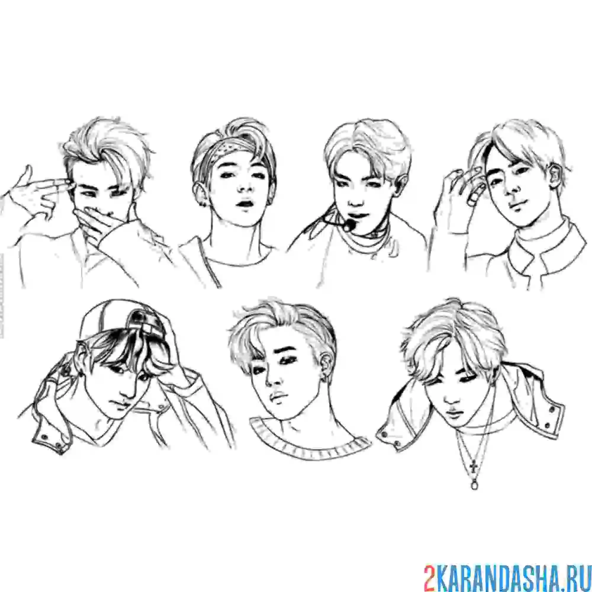 Раскраска стрей кидс группа