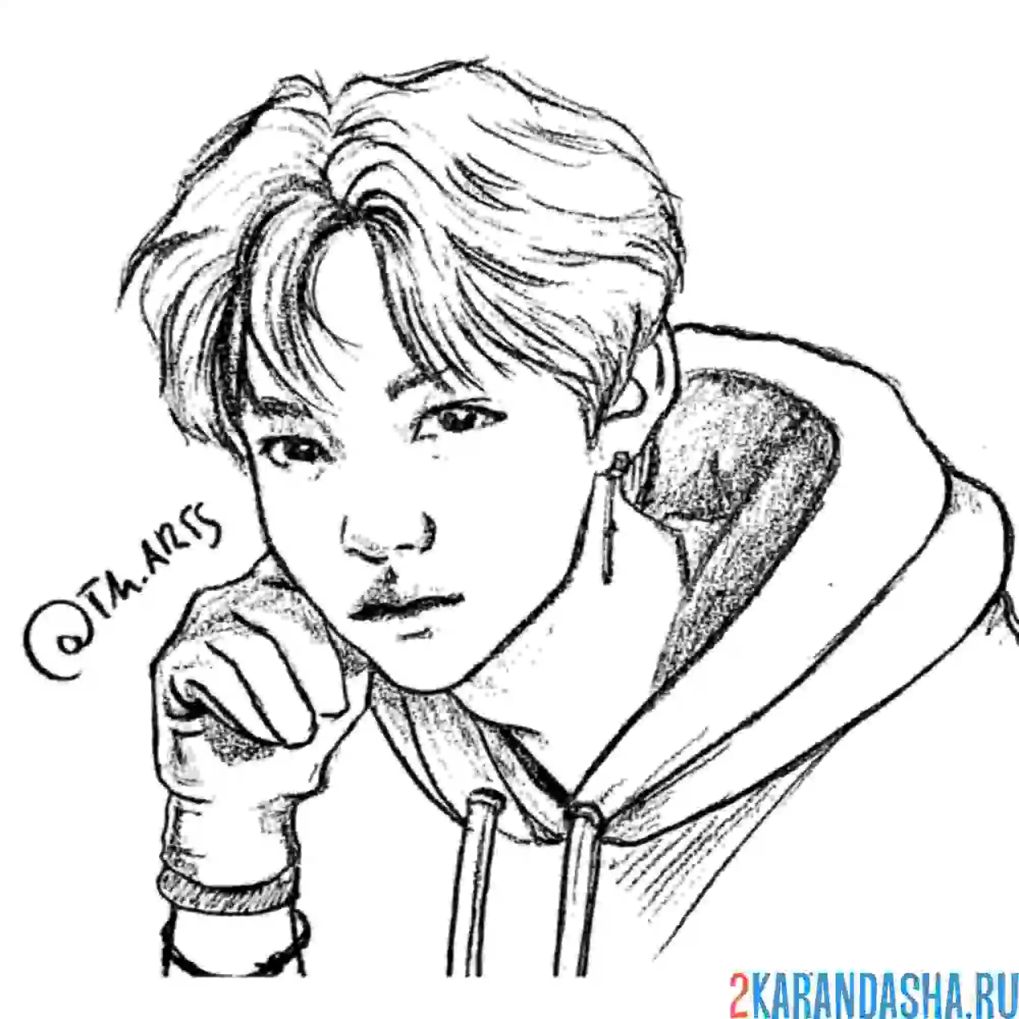 Раскраска стрей кидс позирование