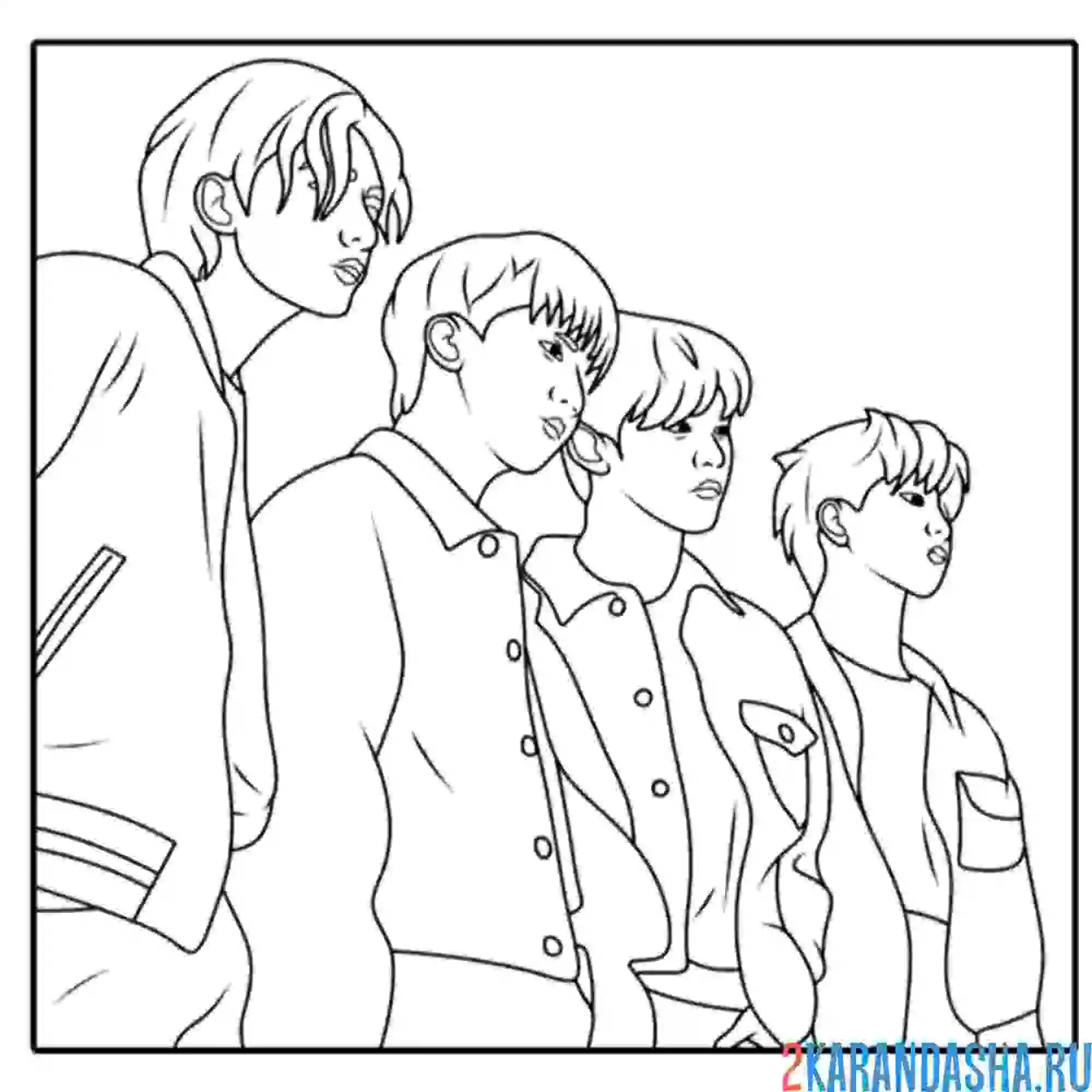 Раскраска стрей кидс вторая половина группы