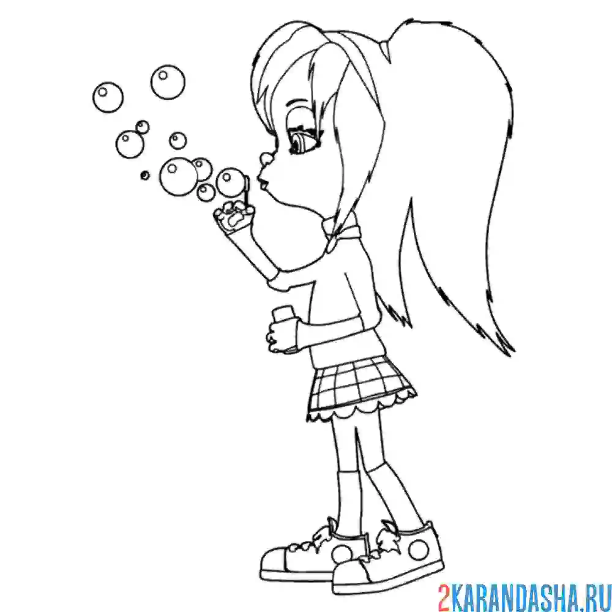 Раскраска роза мыльные пузыри барбоскины