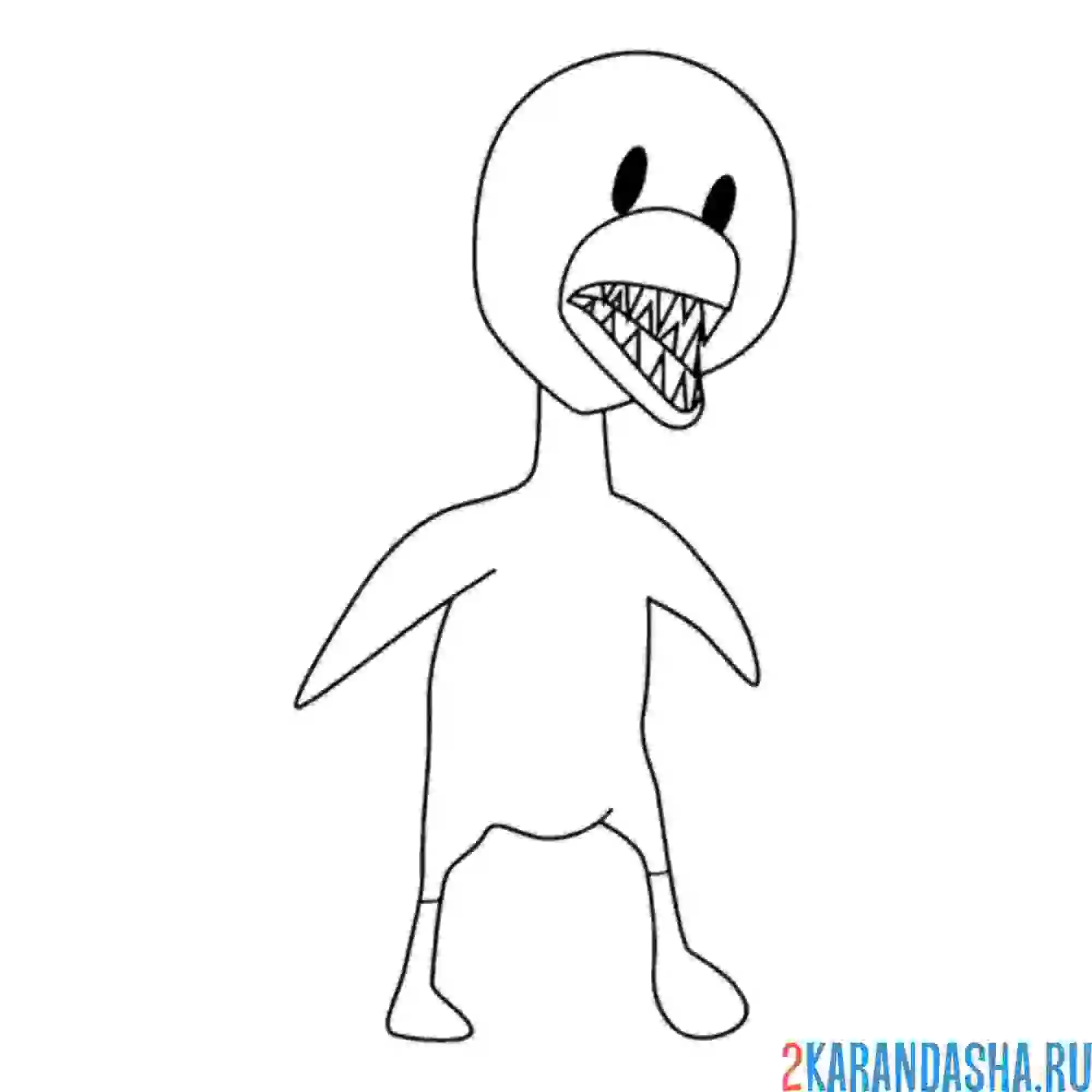 Раскраска желтый чикен