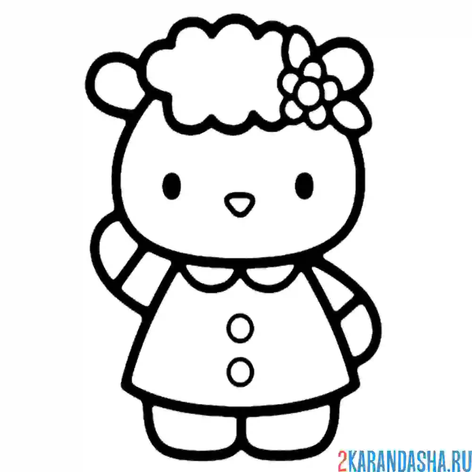 Раскраска офечка фифи