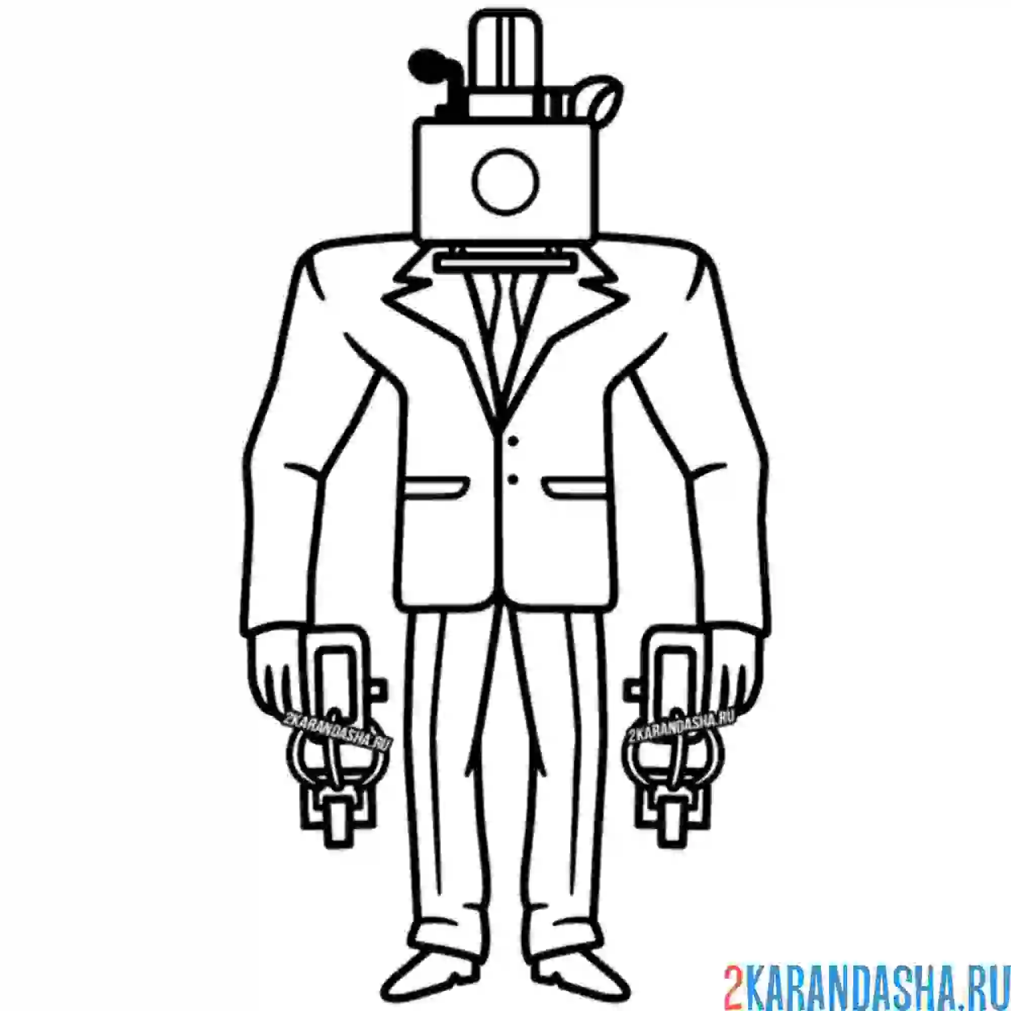 Раскраска large cameraman