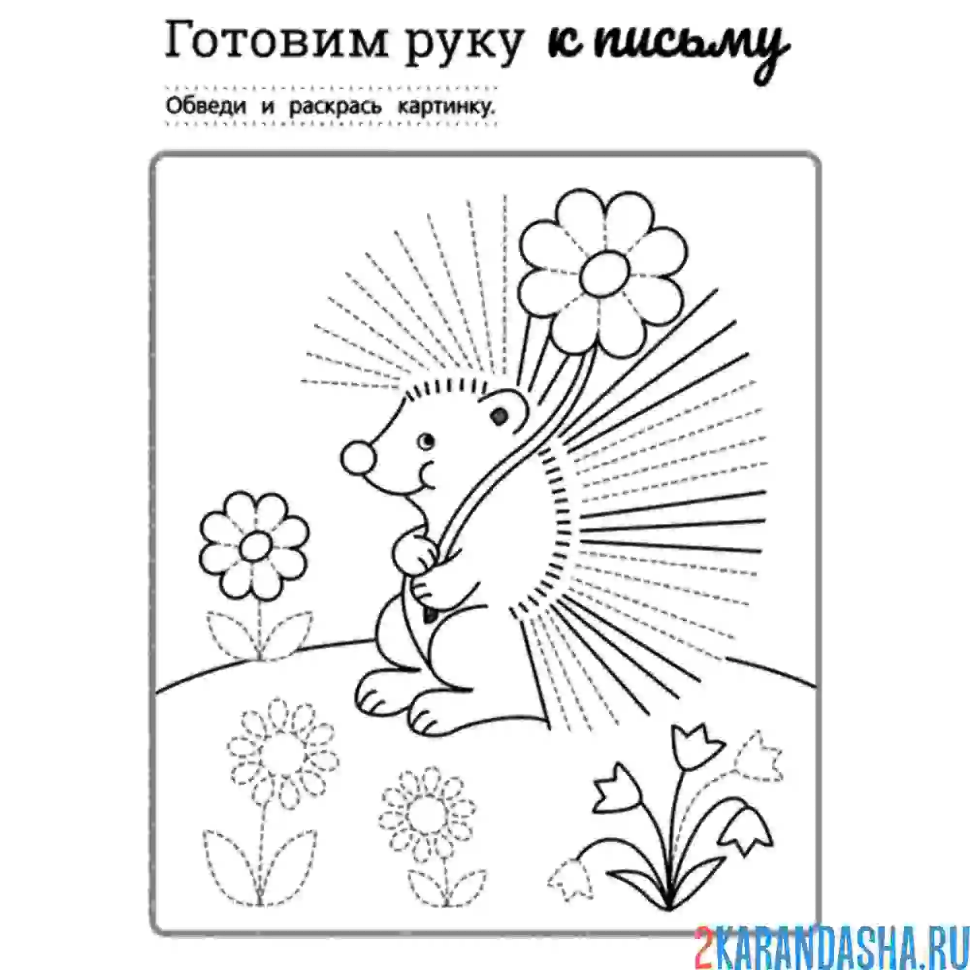 Раскраска готовим руку к письму | раскраски для дошкольников