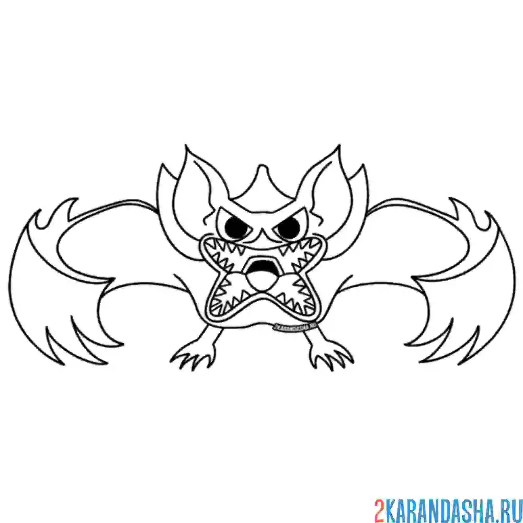 Раскраска nighty boo's mom банбан