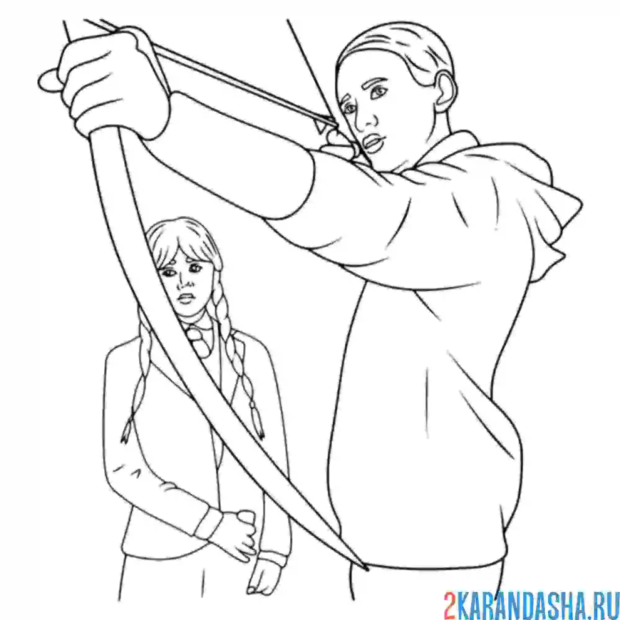 Раскраска стрельба