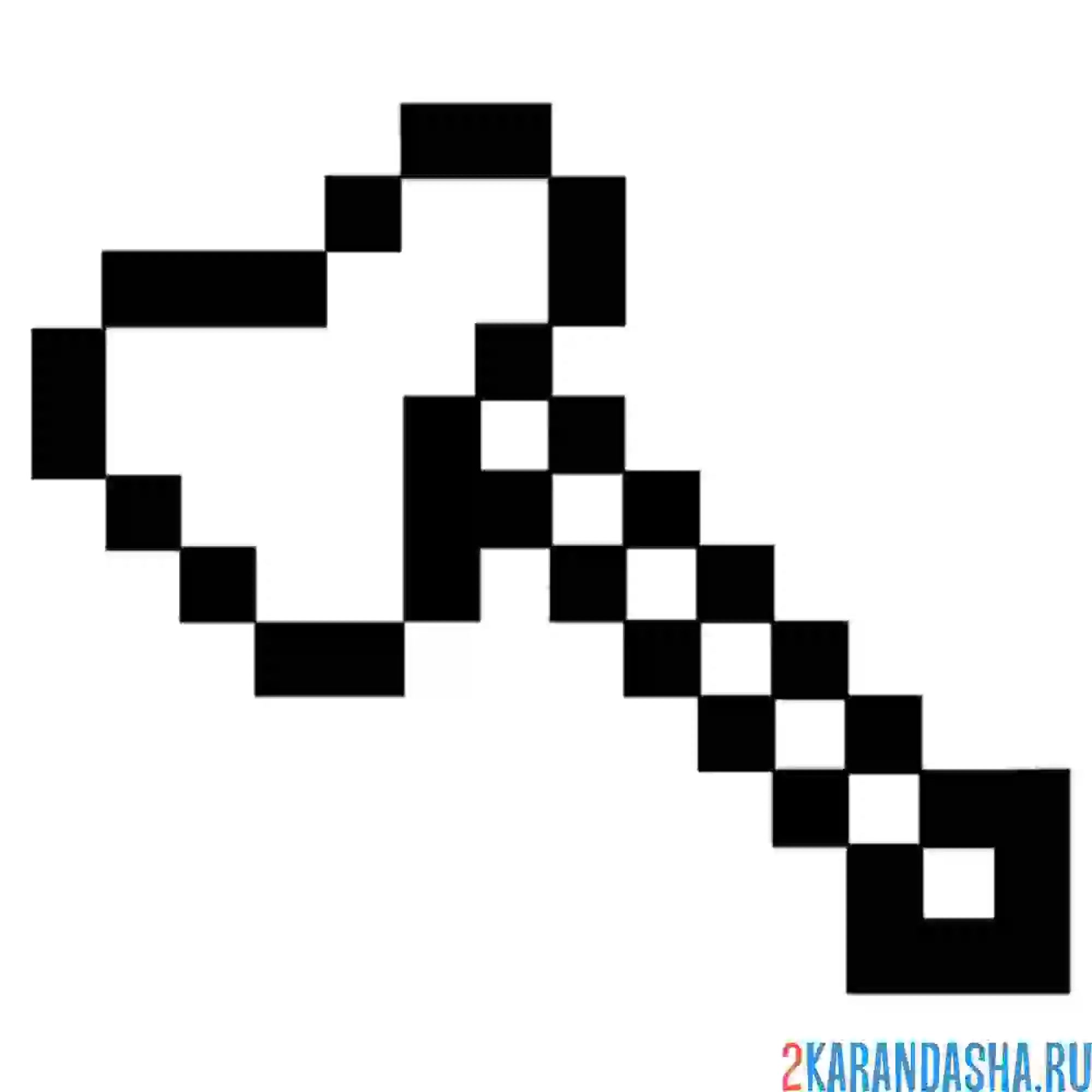 Раскраска майнкрафт топор