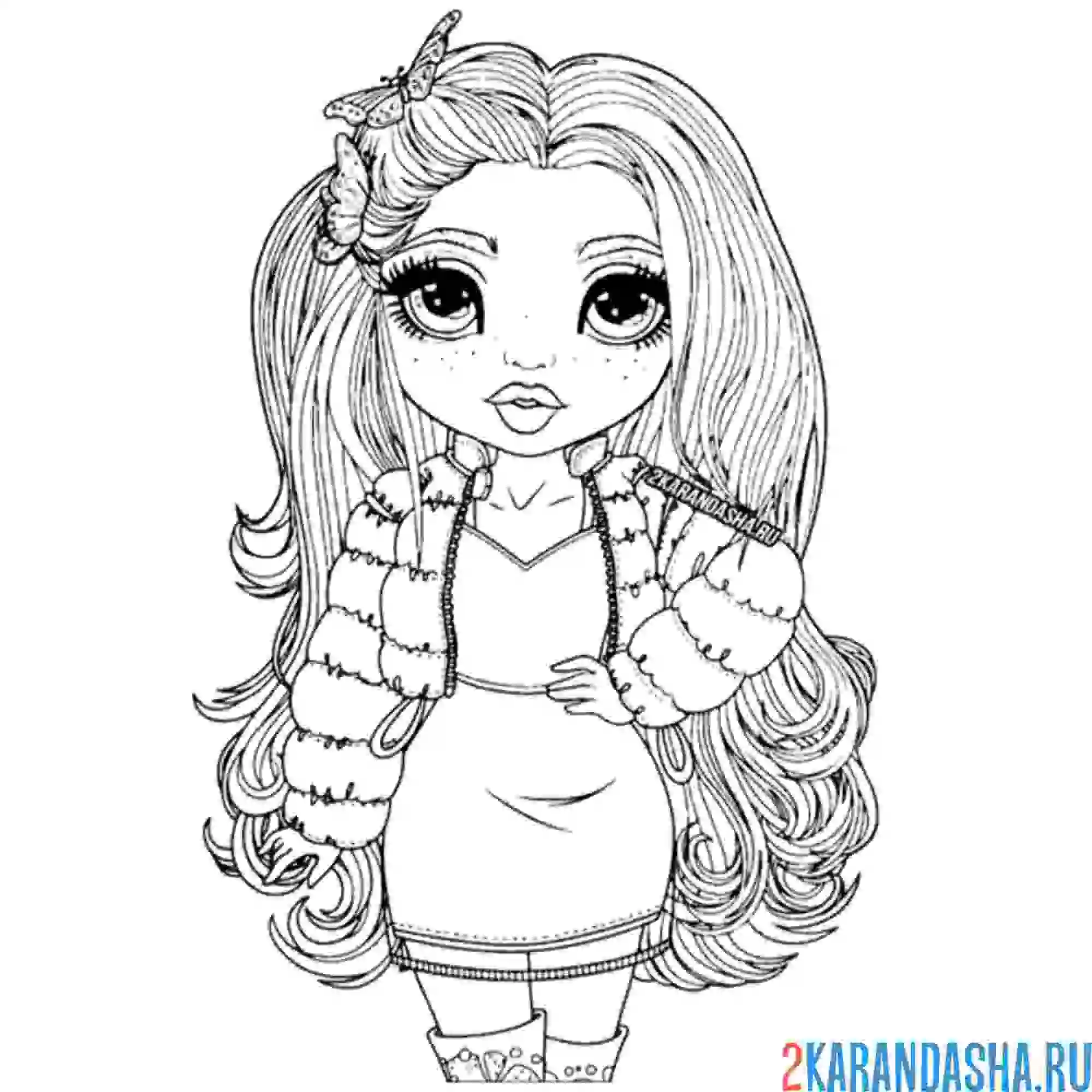 Раскраска poppy rowan