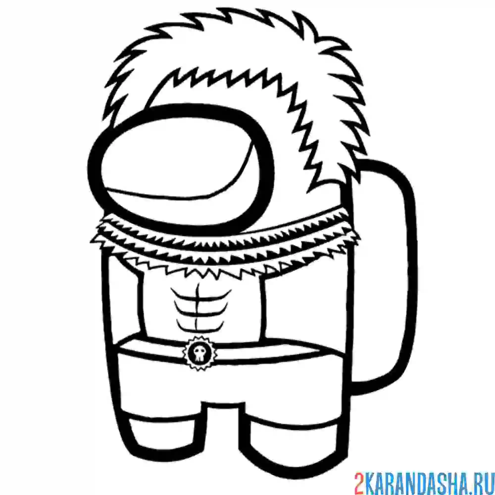 Раскраска амонг ас зима