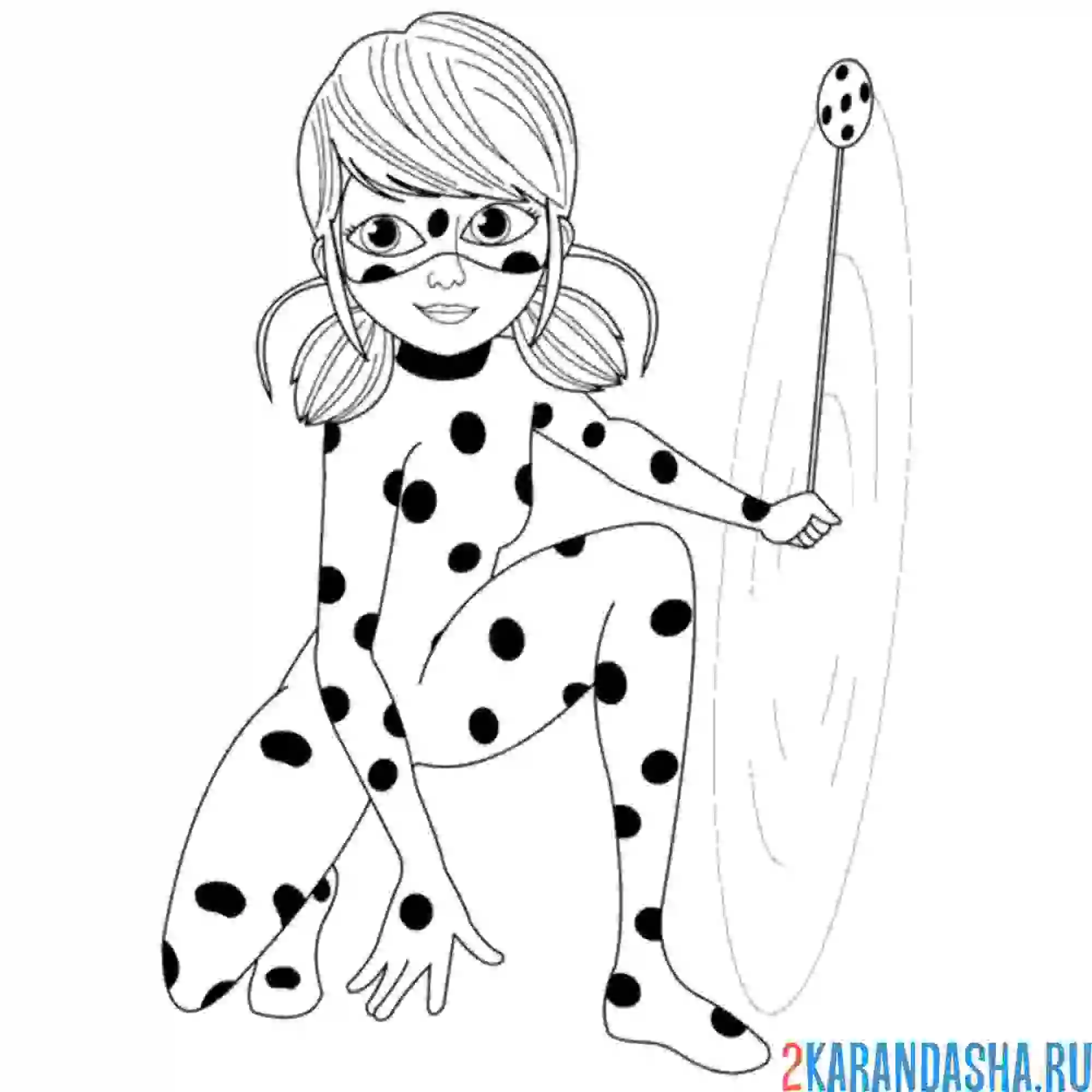 Раскраска суперсила леди баг