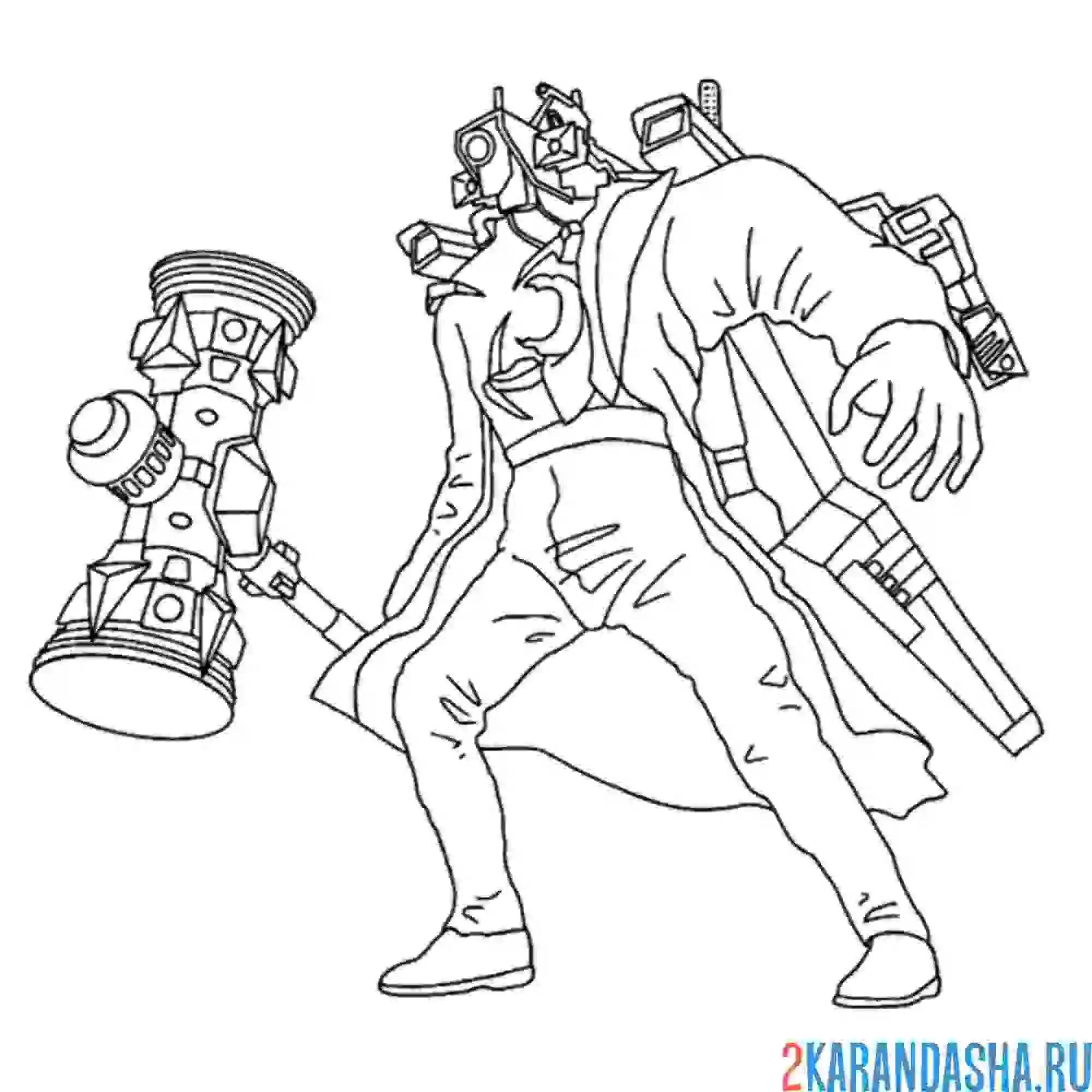 Раскраска титан камерамэн апгрейд новый