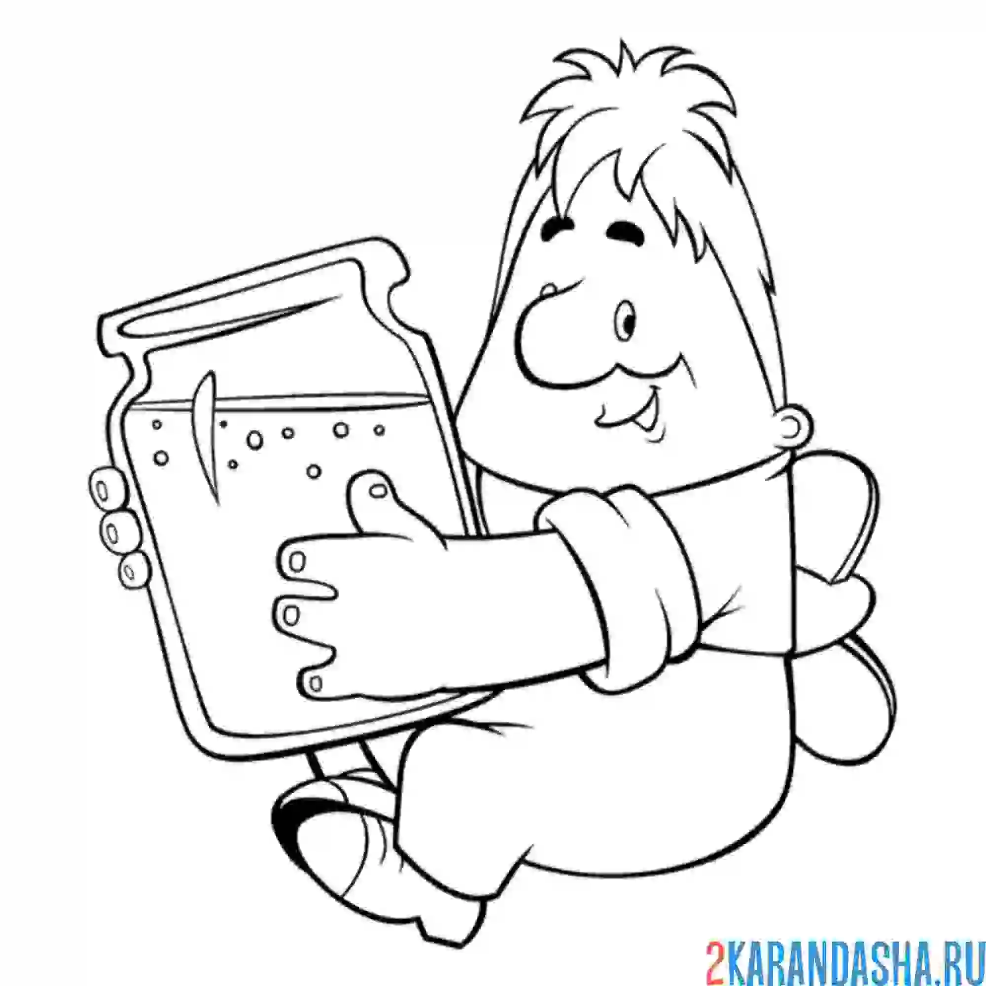 Раскраска карлсон