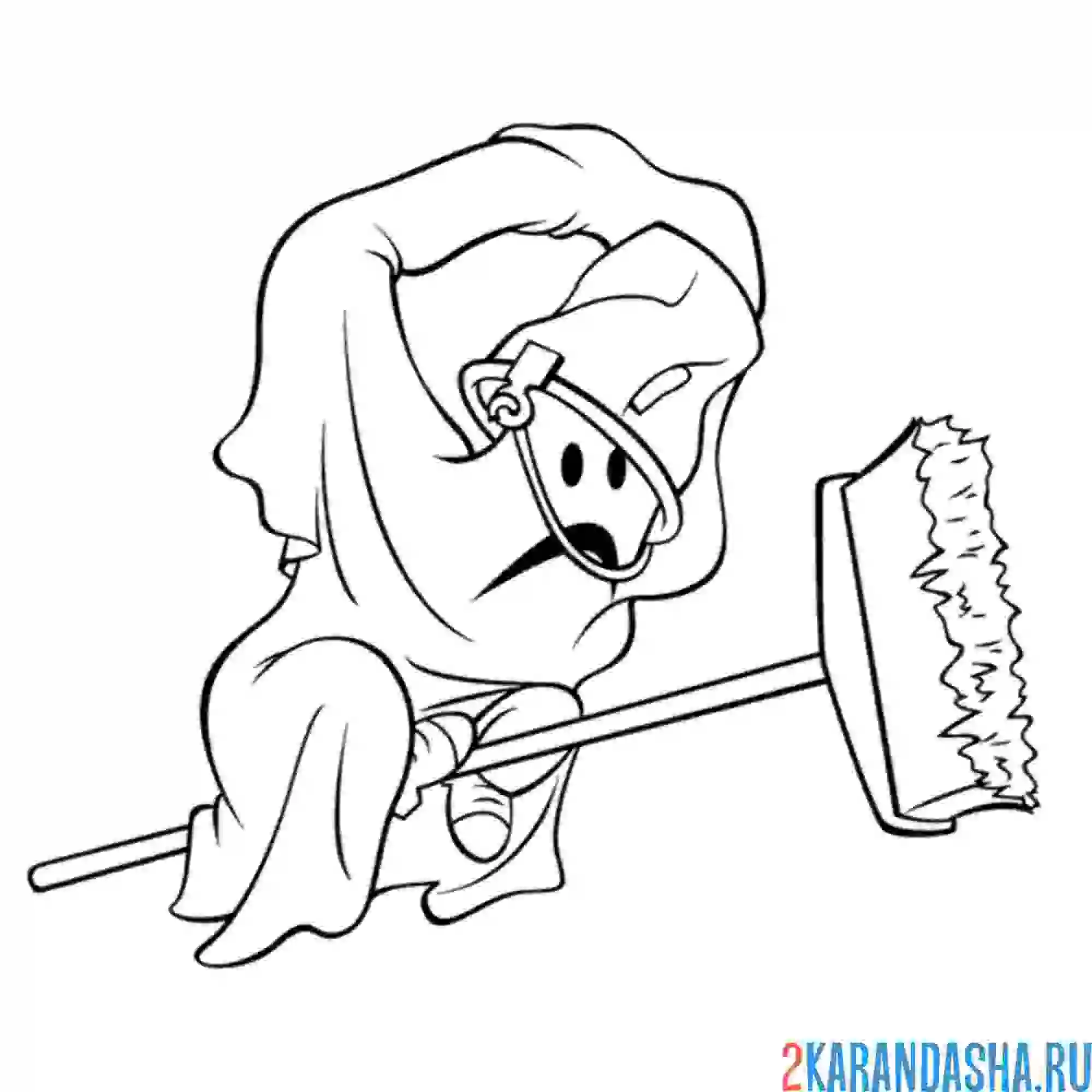 Раскраска карлсон привидение