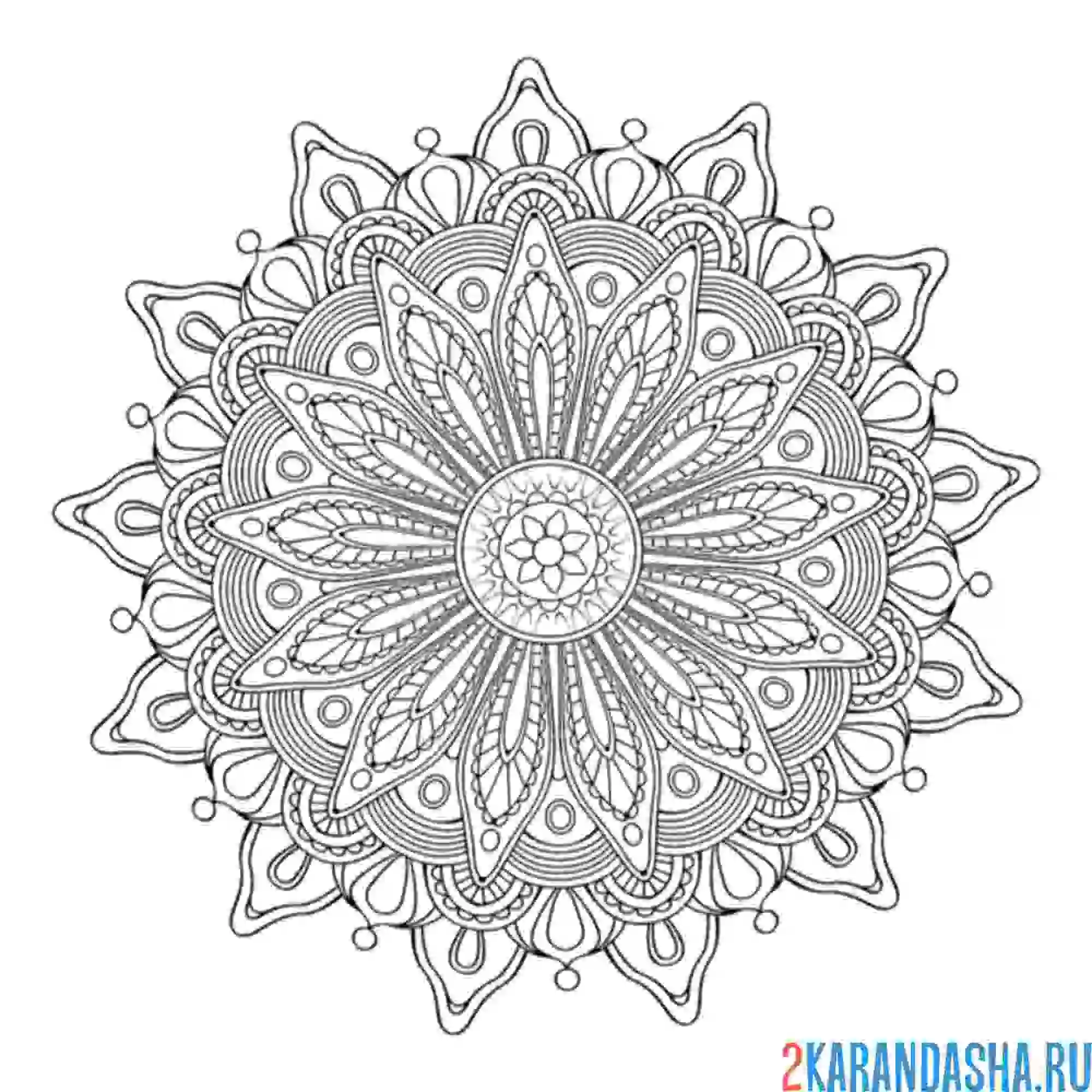 Раскраска мандала карьерный рост