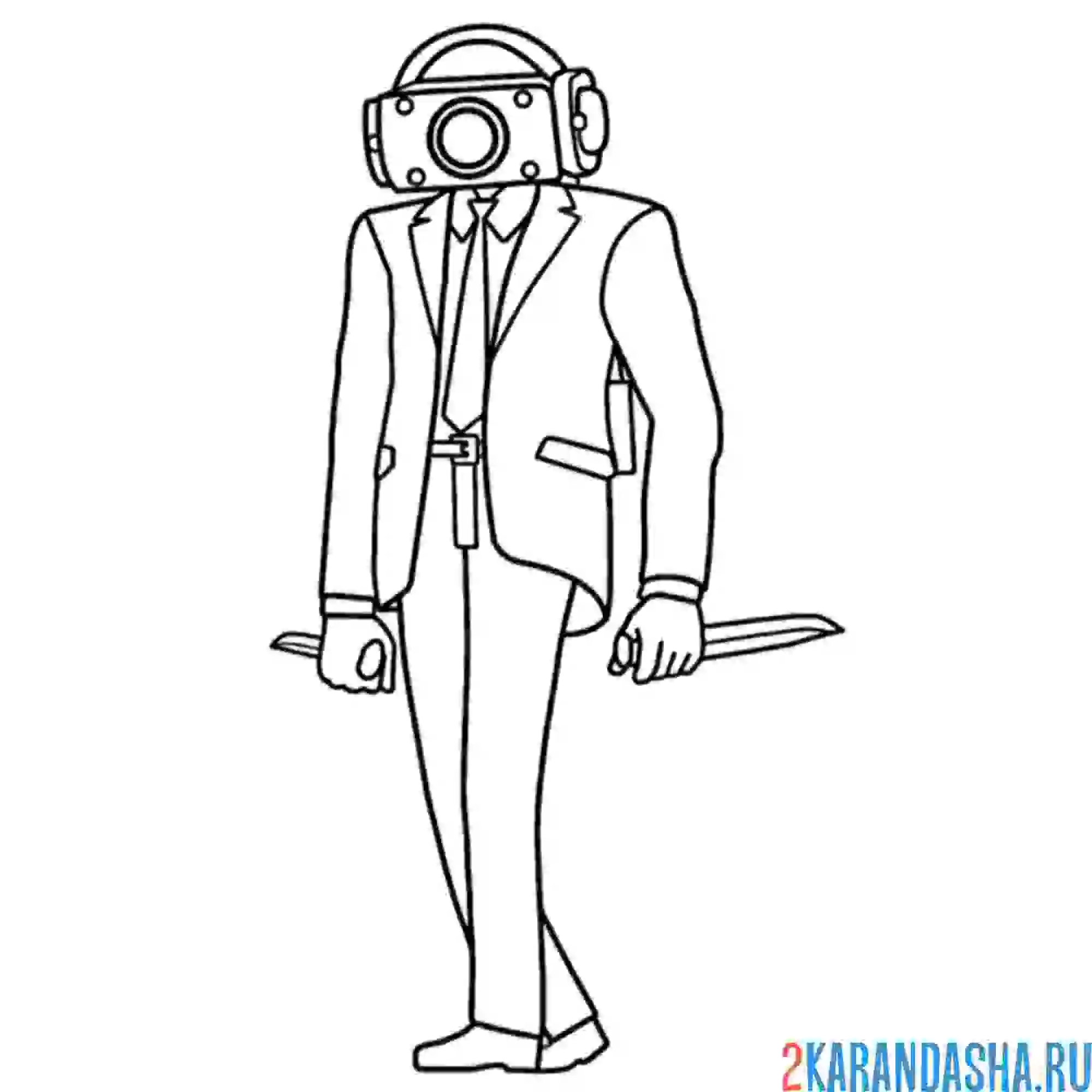 Раскраска дарк спикермен