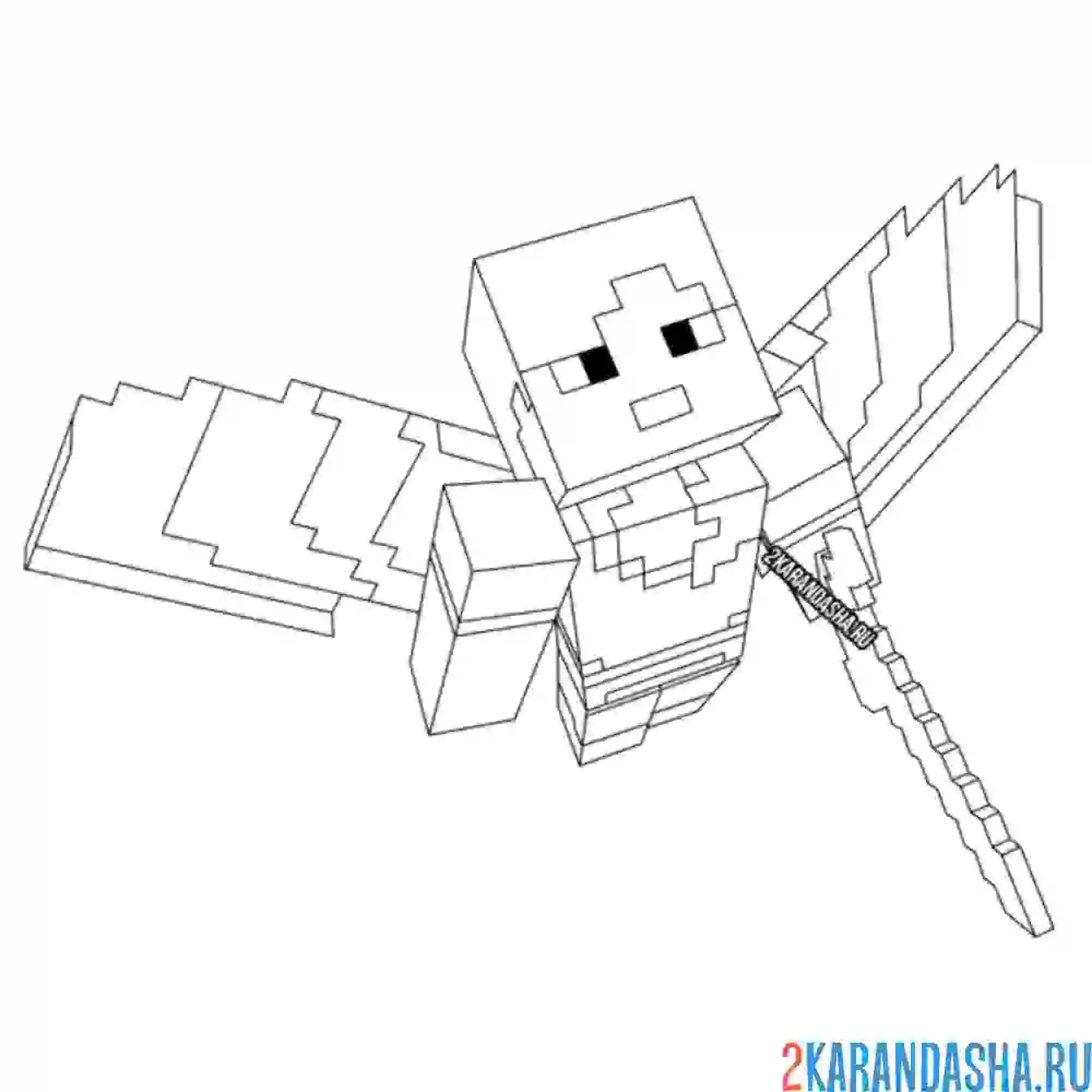 Раскраска алекс с крыльями