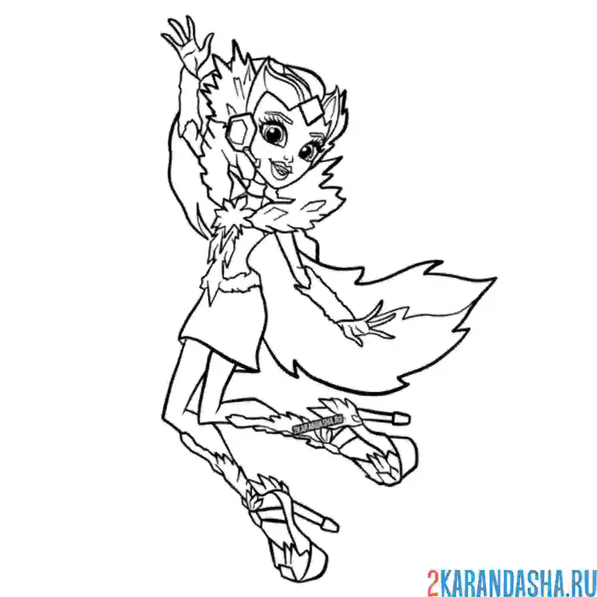 Раскраска астранова монстр хай