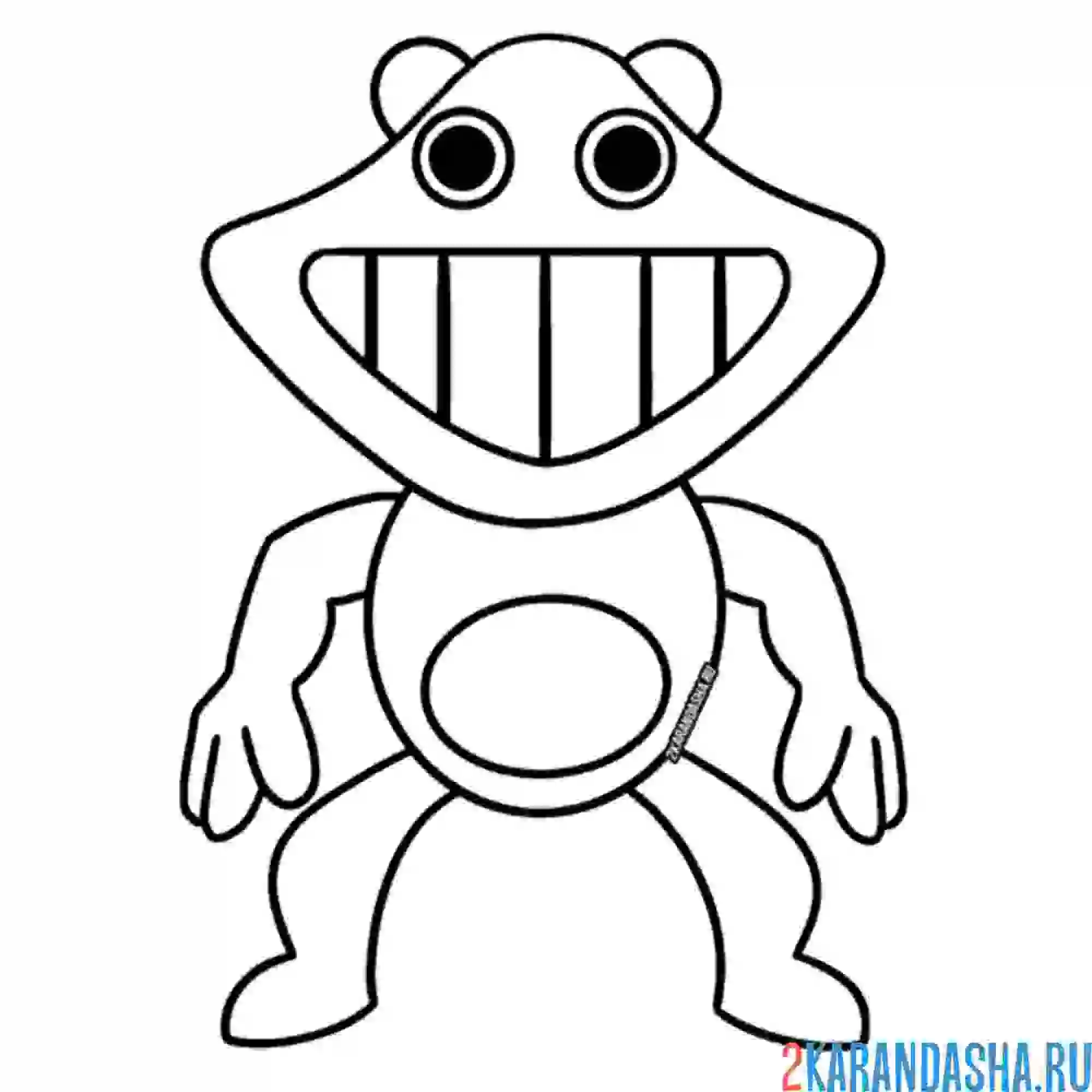 Раскраска банбан обезьянка лари
