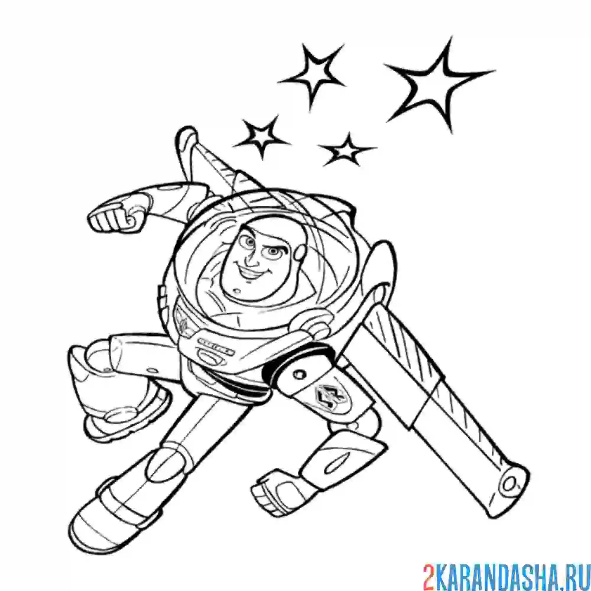 Раскраска базз герой