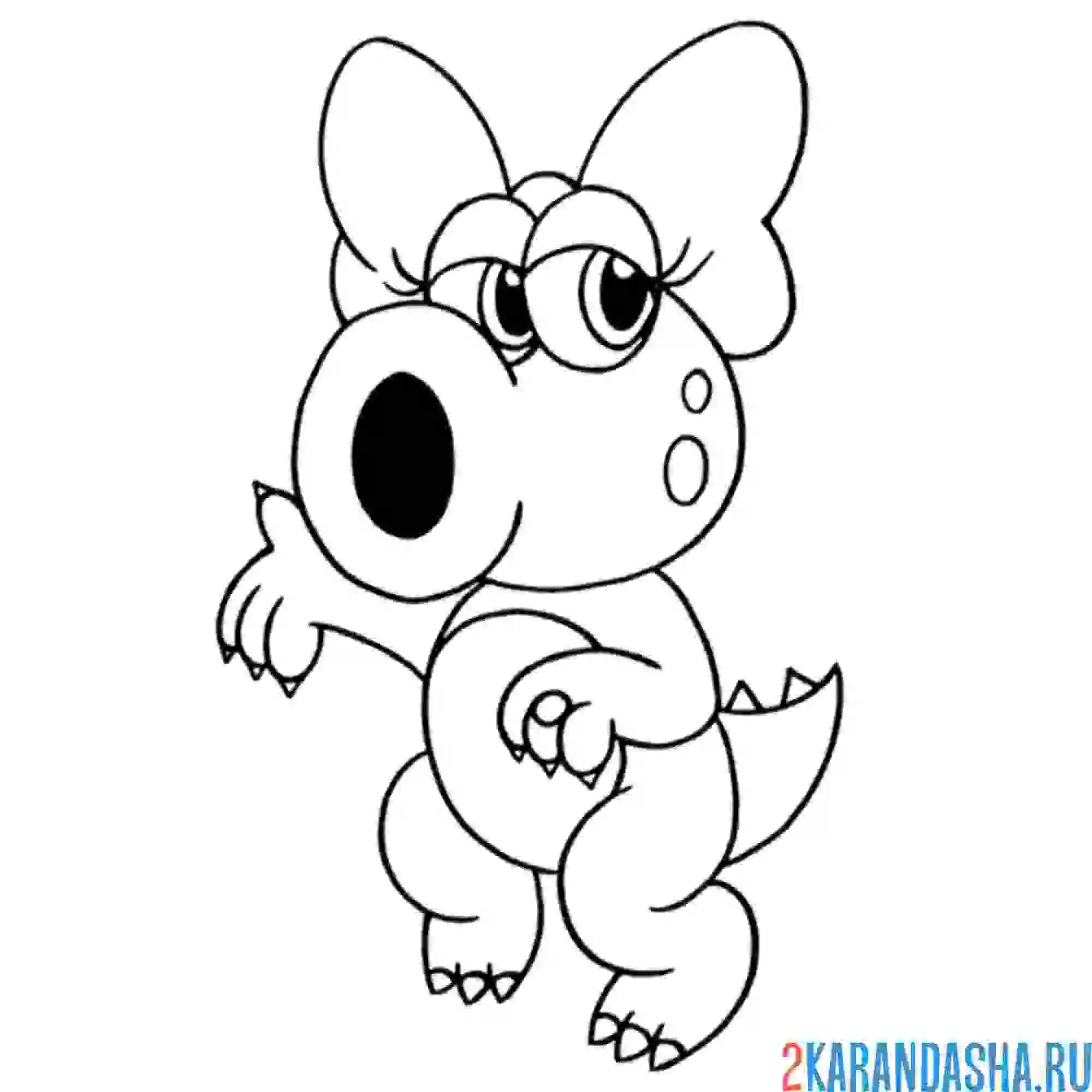 Раскраска бирдо марио