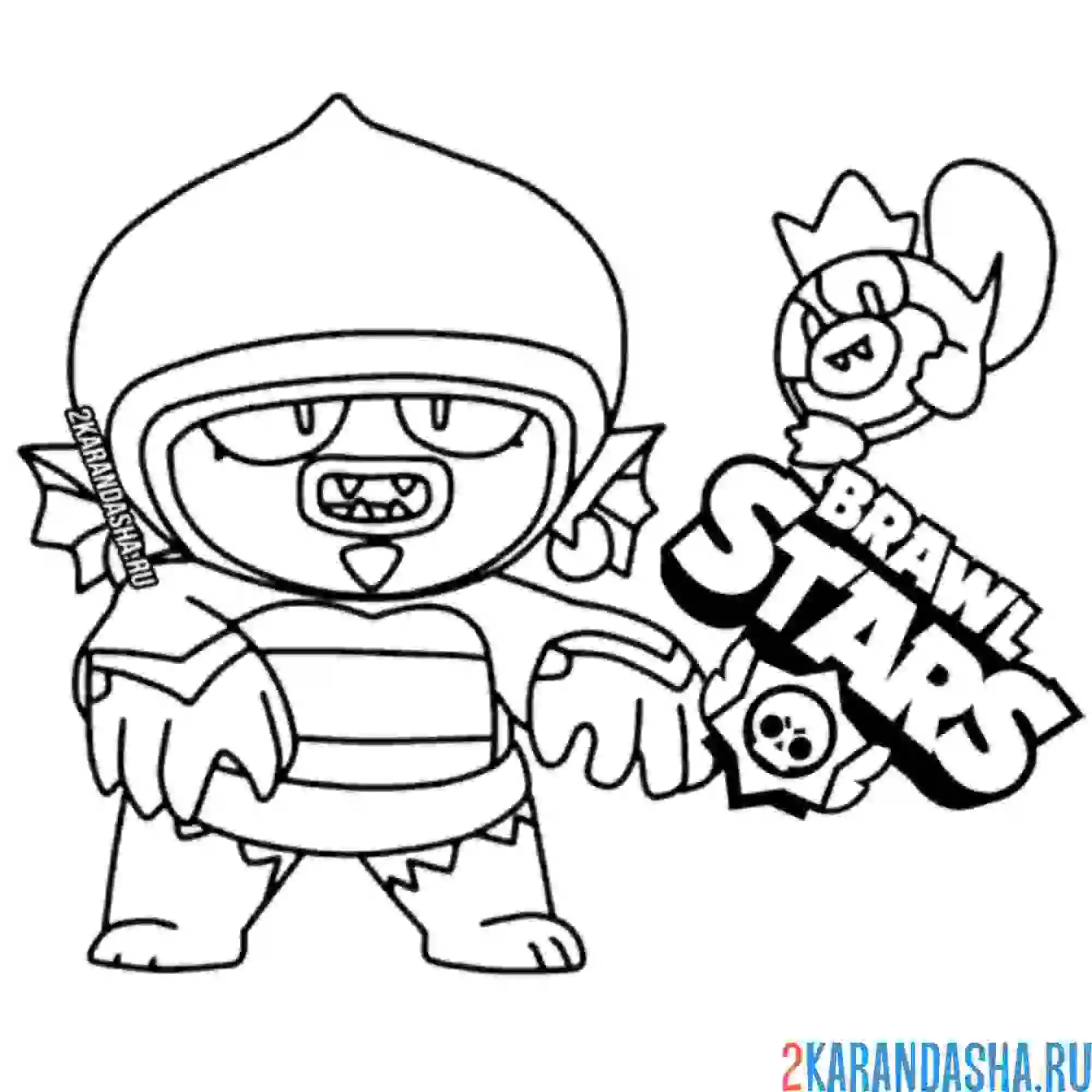 Раскраска болотный джин хэллоуинская версия