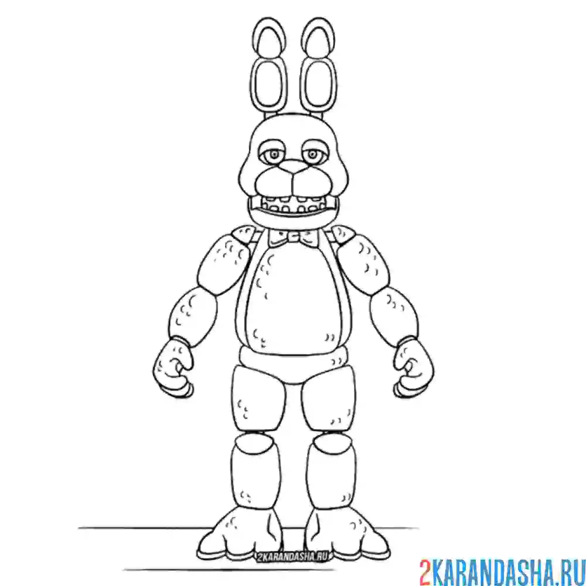 Раскраска бонни из 1 части