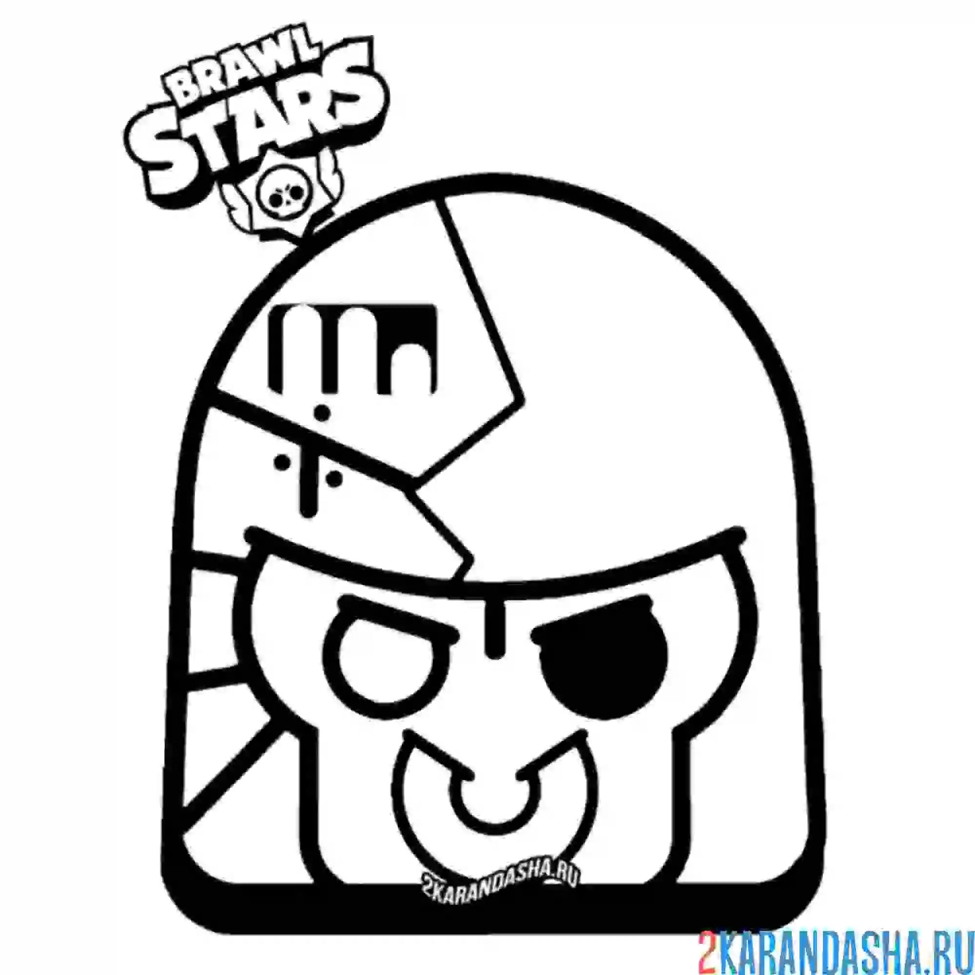 Раскраска булл б-800 пин эмодзи, броулуин и броуливуд