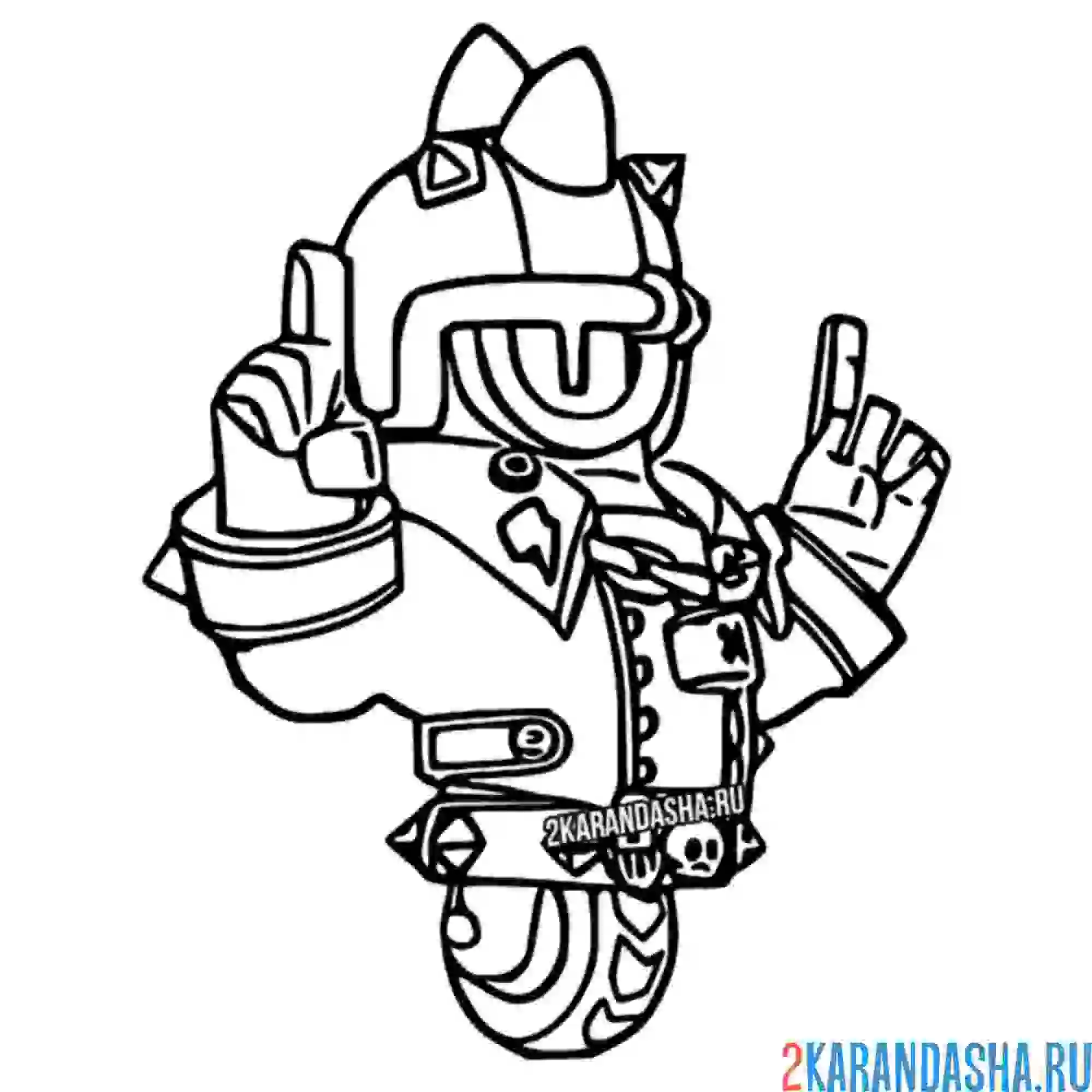 Раскраска дикий сту