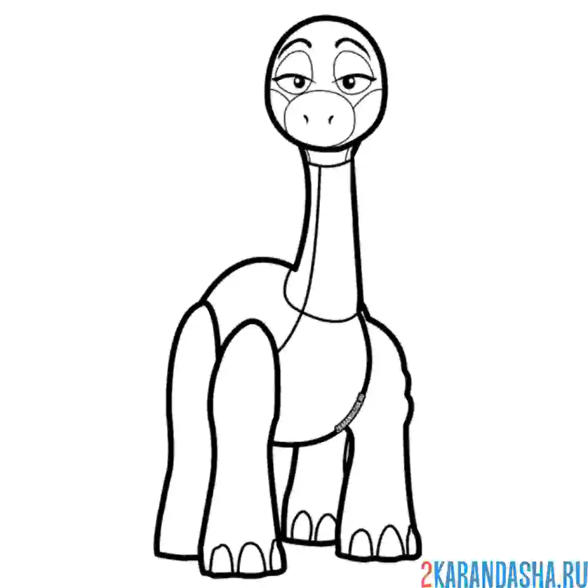 Раскраска динозавр брон поппи плейтайм