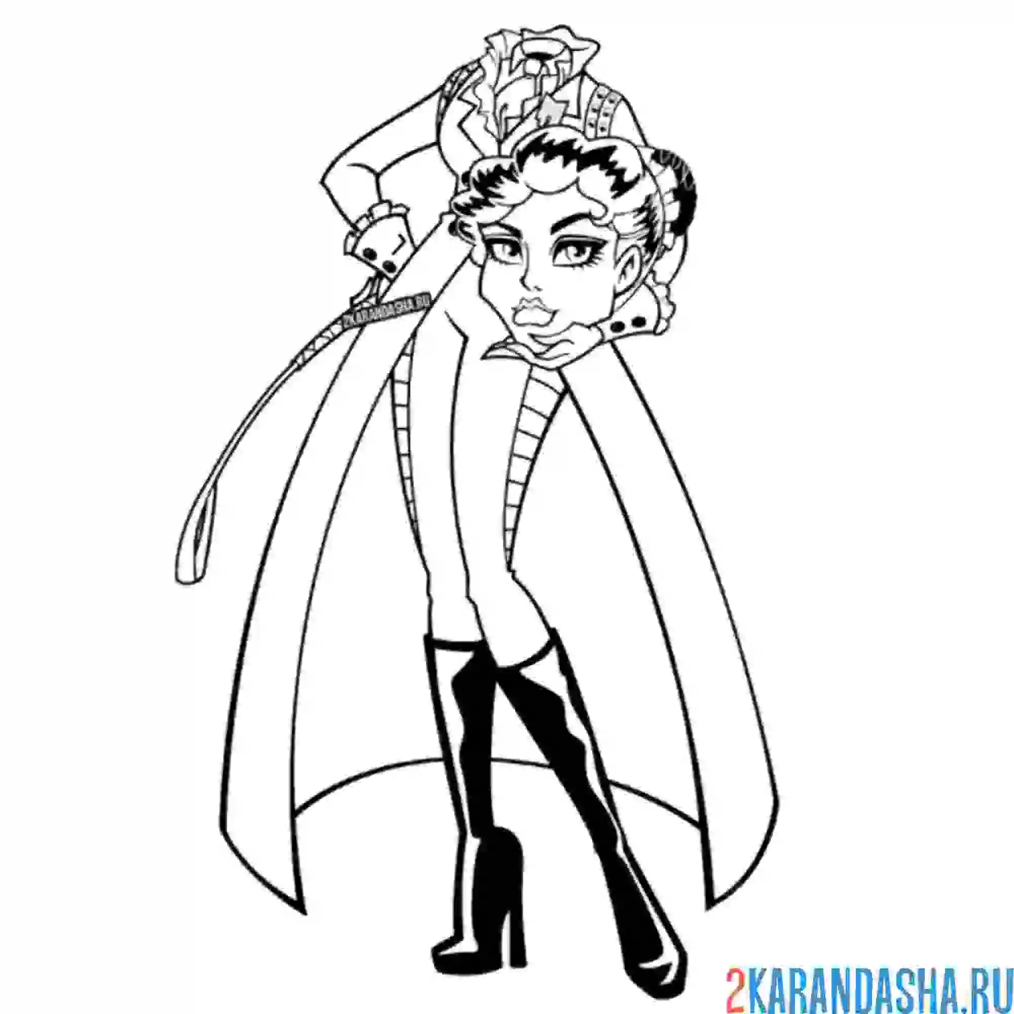 Раскраска монстр хай директриса бладгуд