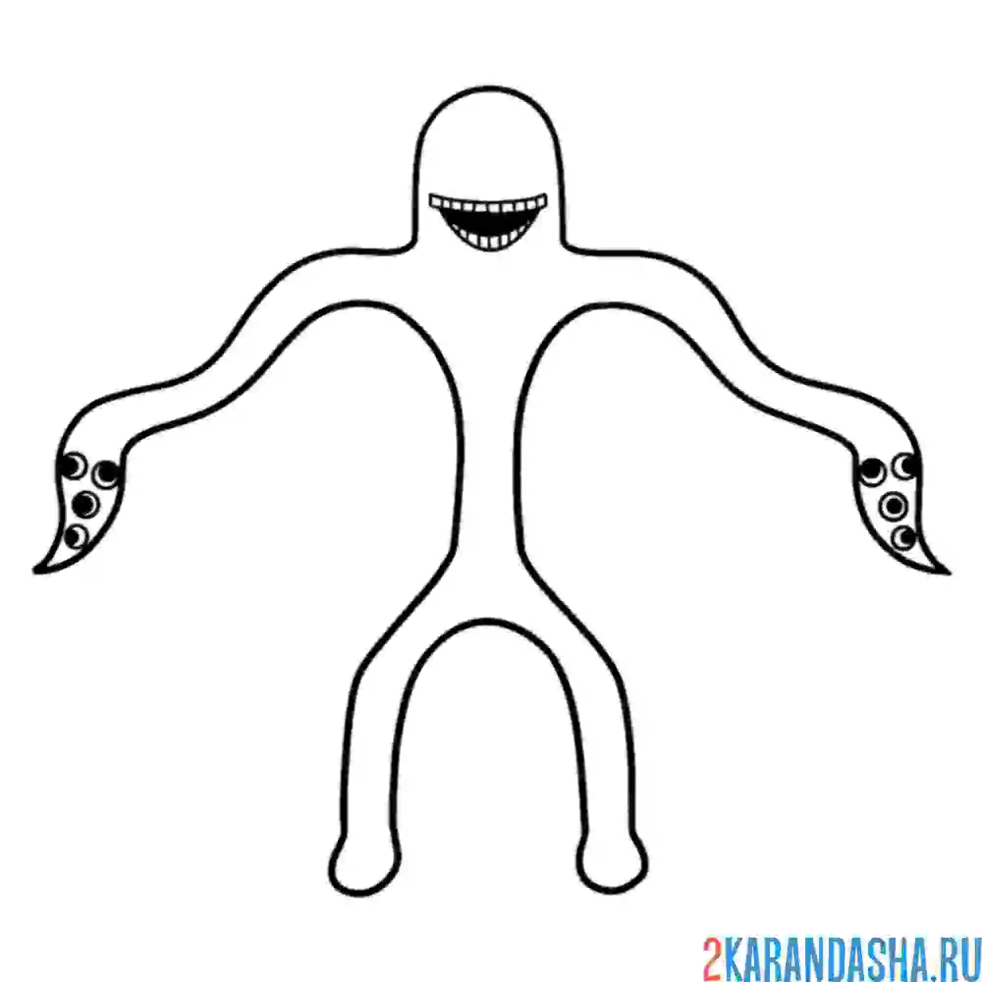 Раскраска длинный джо long joe