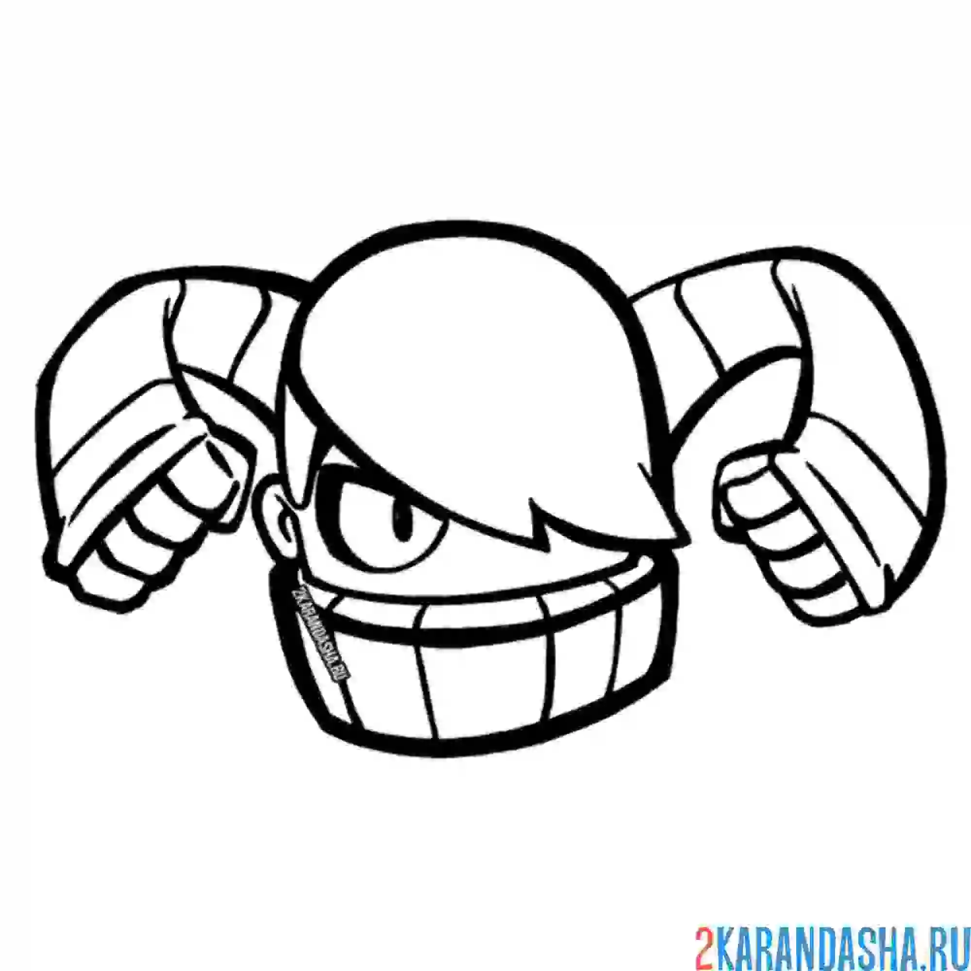 Раскраска эдгар боец