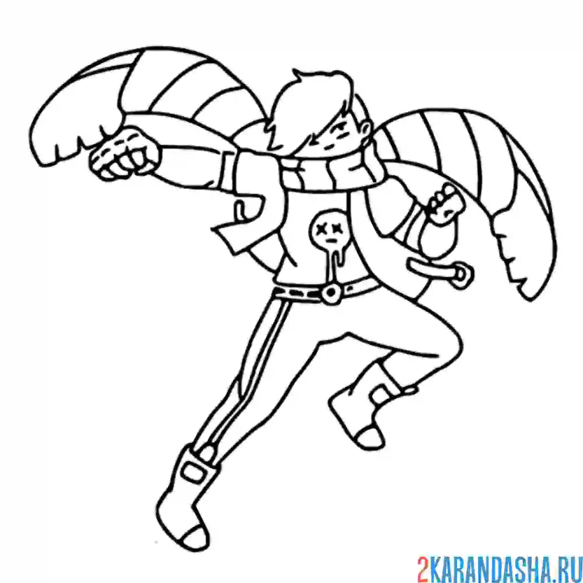 Раскраска эдгар человек