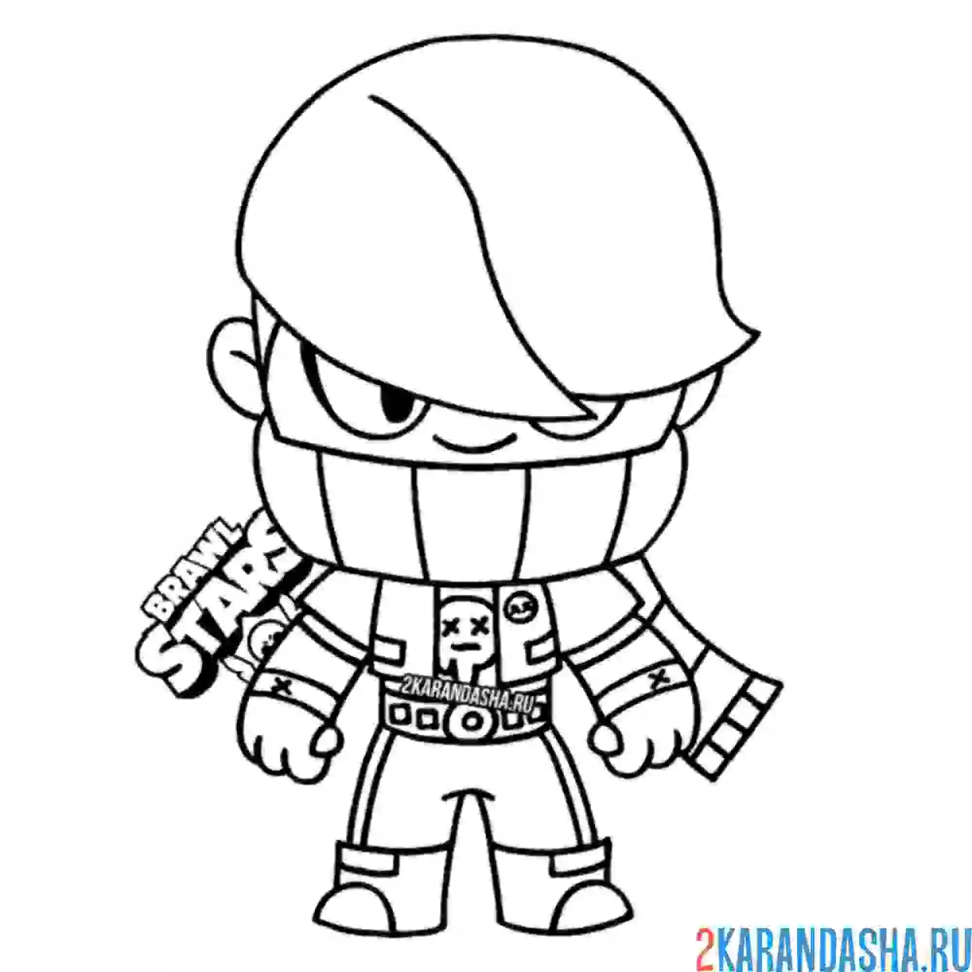 Раскраска эдгар обычный боец