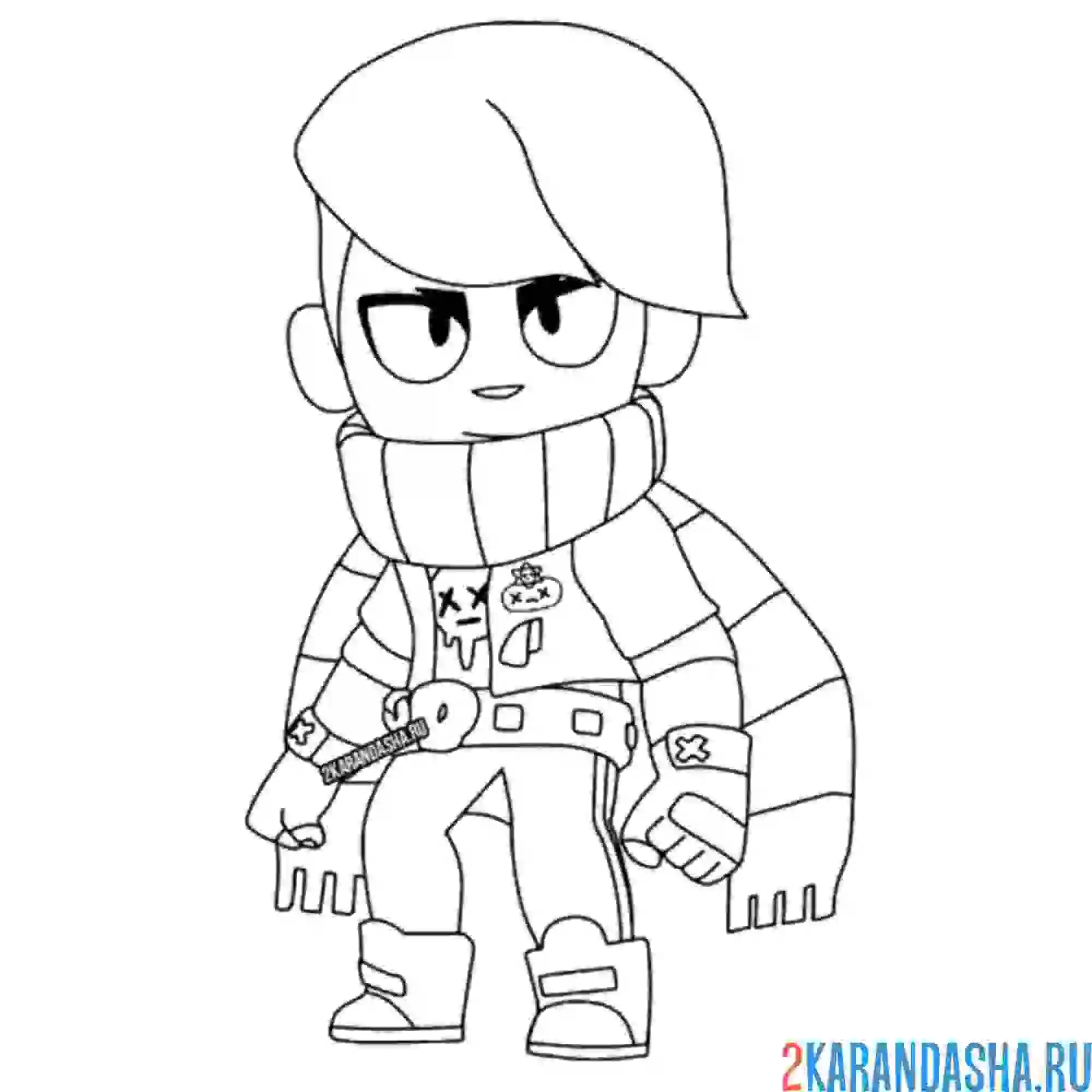 Раскраска эдгар обычный скин